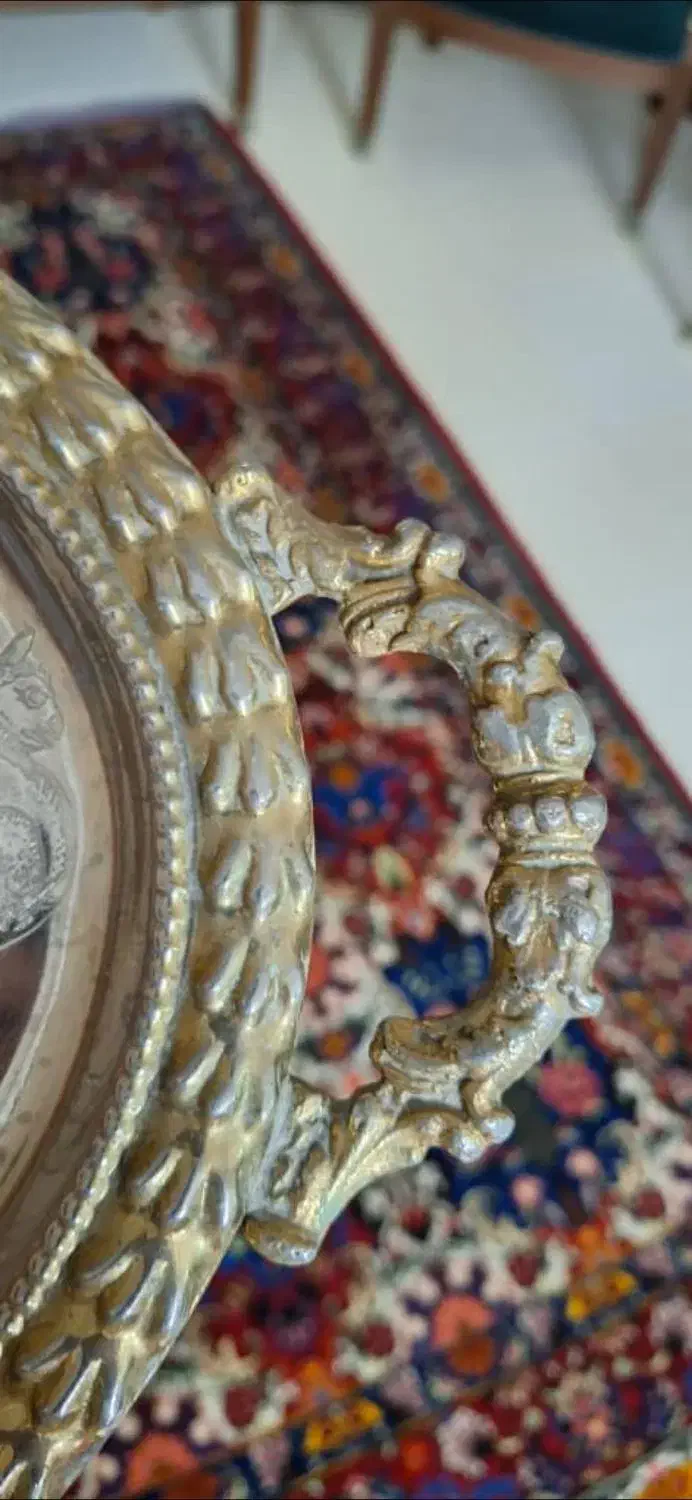 سینی ببضی|ظروف سرو و پذیرایی|اصفهان, اطشاران|دیوار