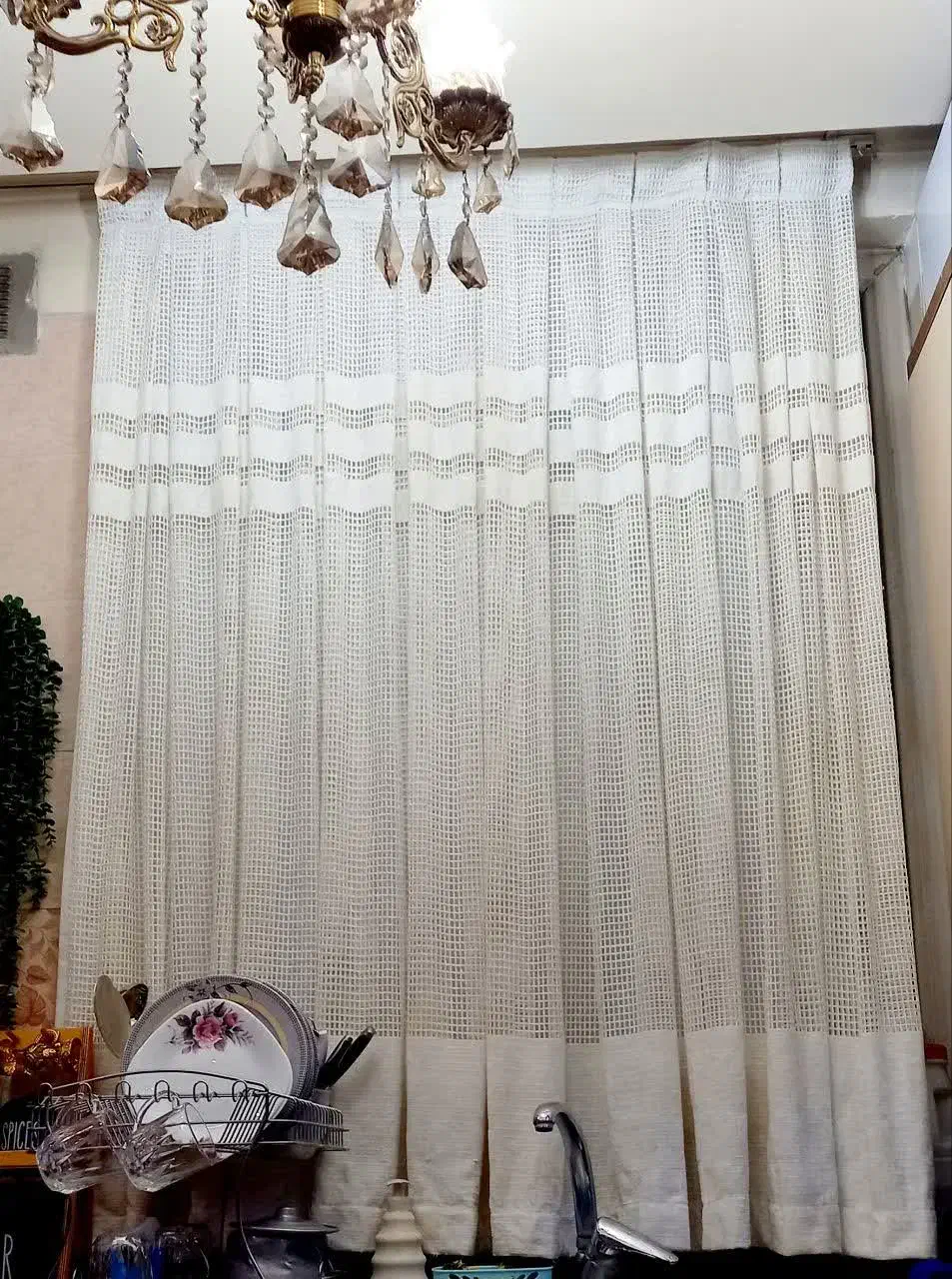 پرده پذیرایی و اشپزخانه|پرده، رانر، رومیزی|ری, سیزده آبان|دیوار