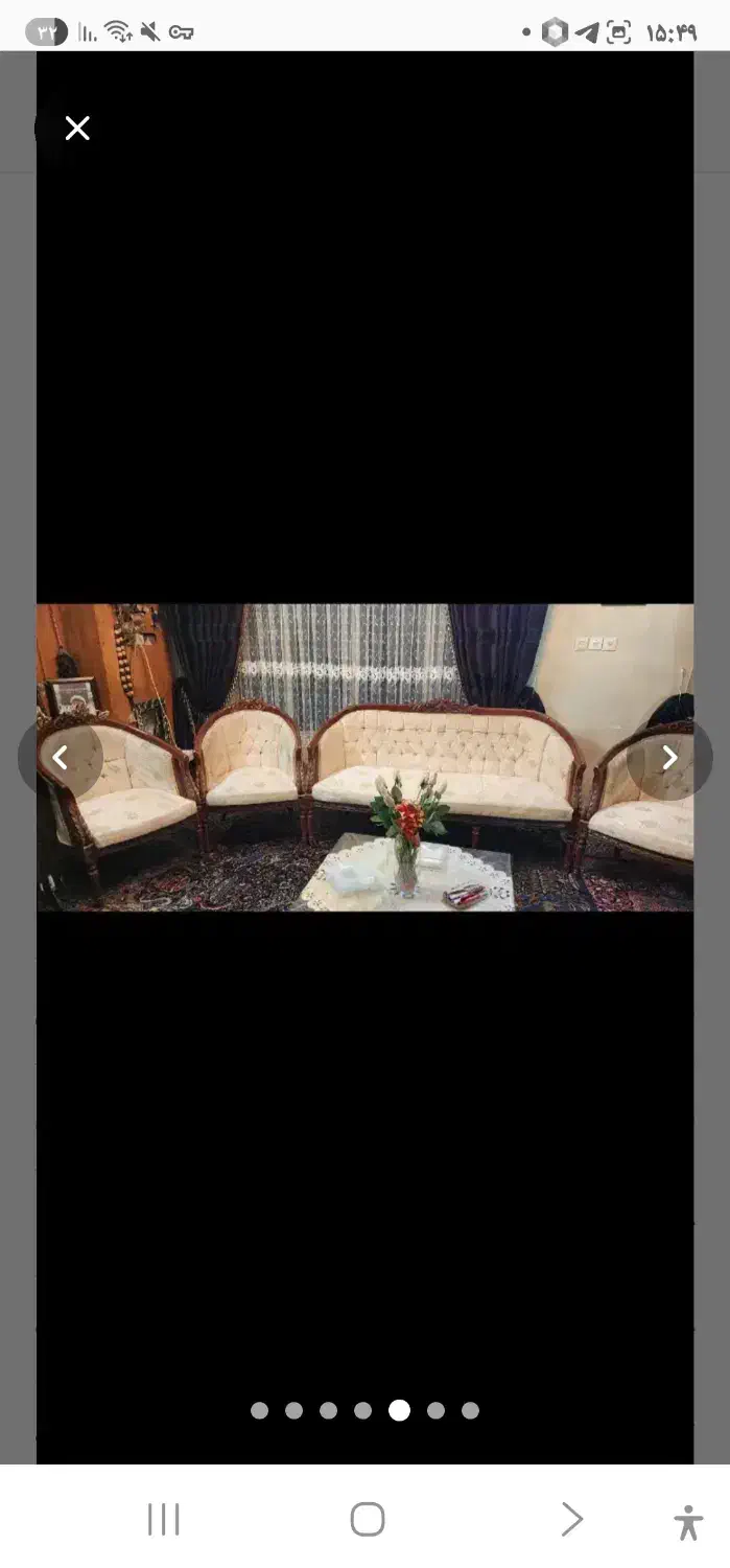 مبل 7نفره چوب گردو|مبلمان خانگی و میز عسلی|همدان, |دیوار