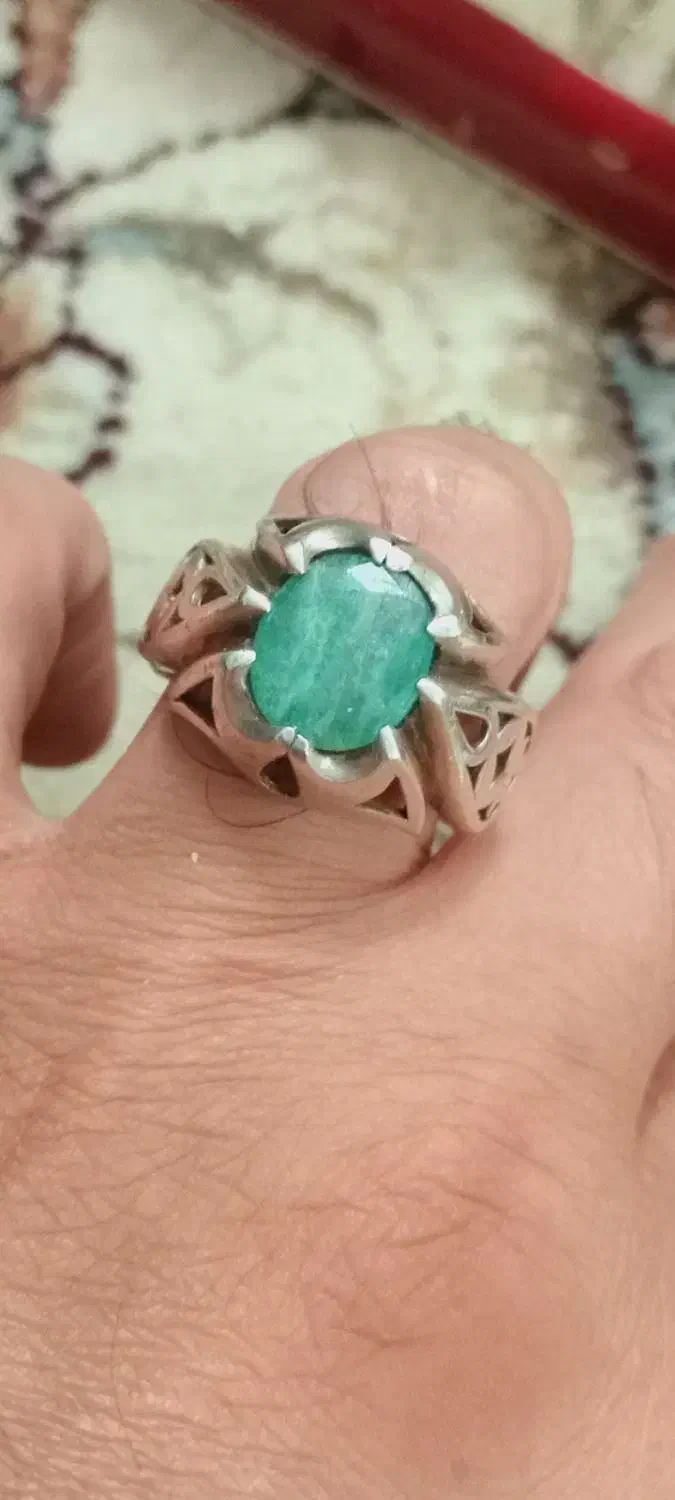 انگشتر دست ساز زمرد پنجشیر کلکسیونی افغان|جواهرات|ورامین, ورامین|دیوار