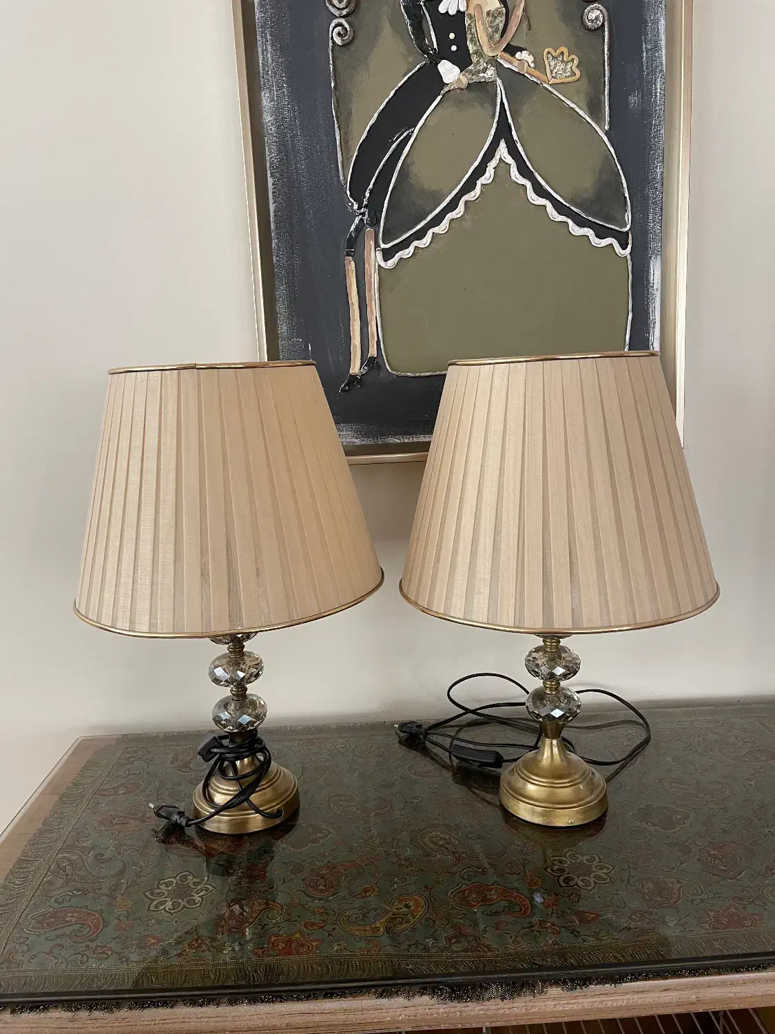 اباژور جفت باهم|چراغ خواب و آباژور|تبریز, |دیوار