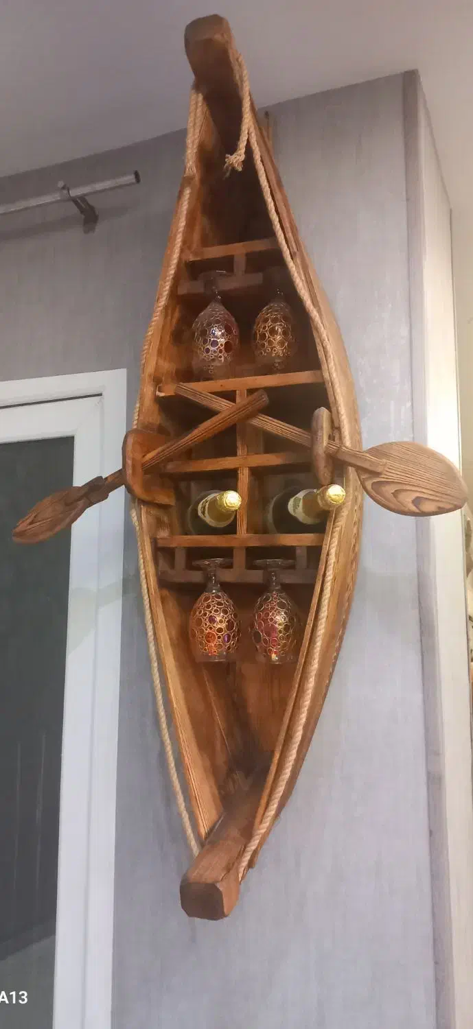 بار قایق تمام چوب ،دیواری ،ارتفاع ۱۲۸ متر|صنایع دستی و سایر لوازم تزئینی|فردیس, فردیس|دیوار