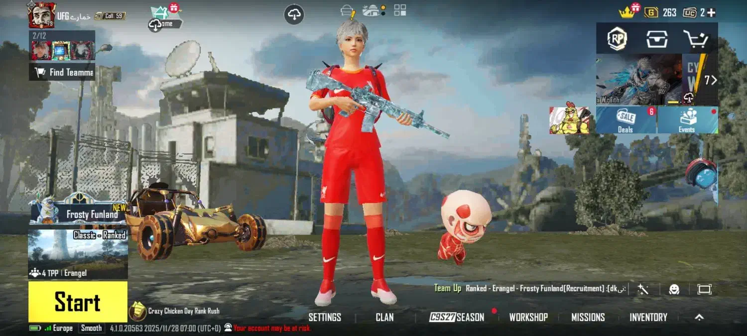 اکانت پابجی لول 79 انفور یخی لول 19 گان بگردی|کنسول، بازی ویدئویی و آنلاین|ایرانشهر, |دیوار