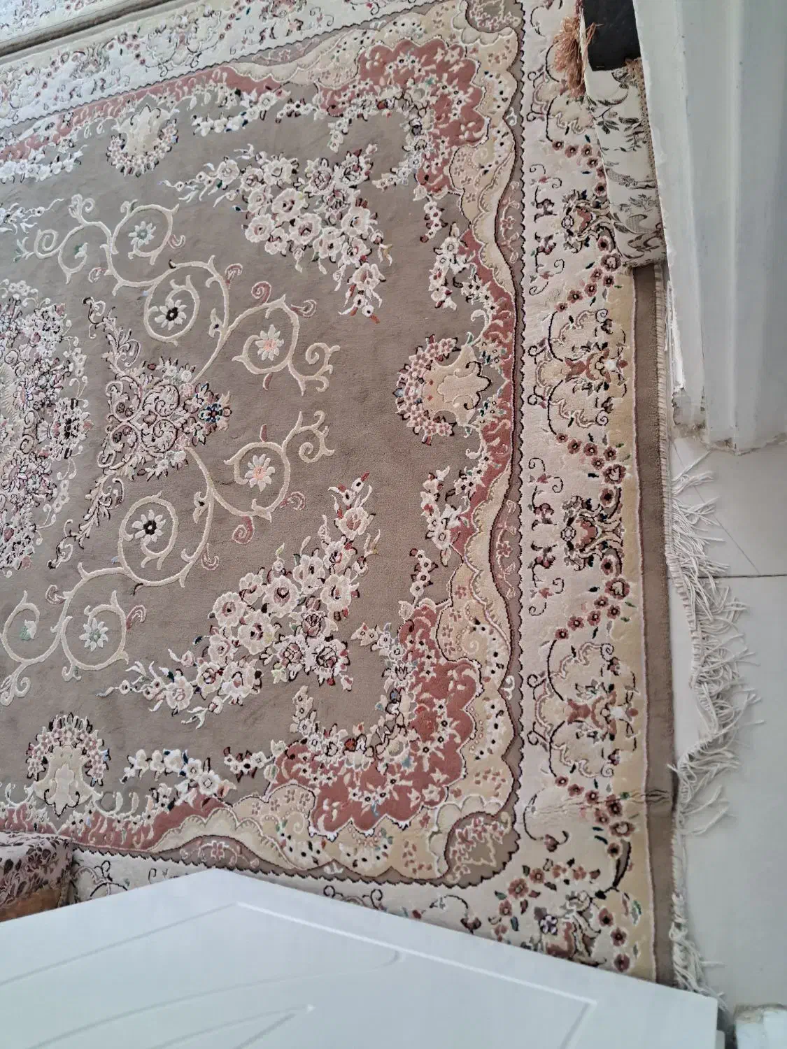 فرش 6متری گل برجسته|فرش|نهاوند, |دیوار