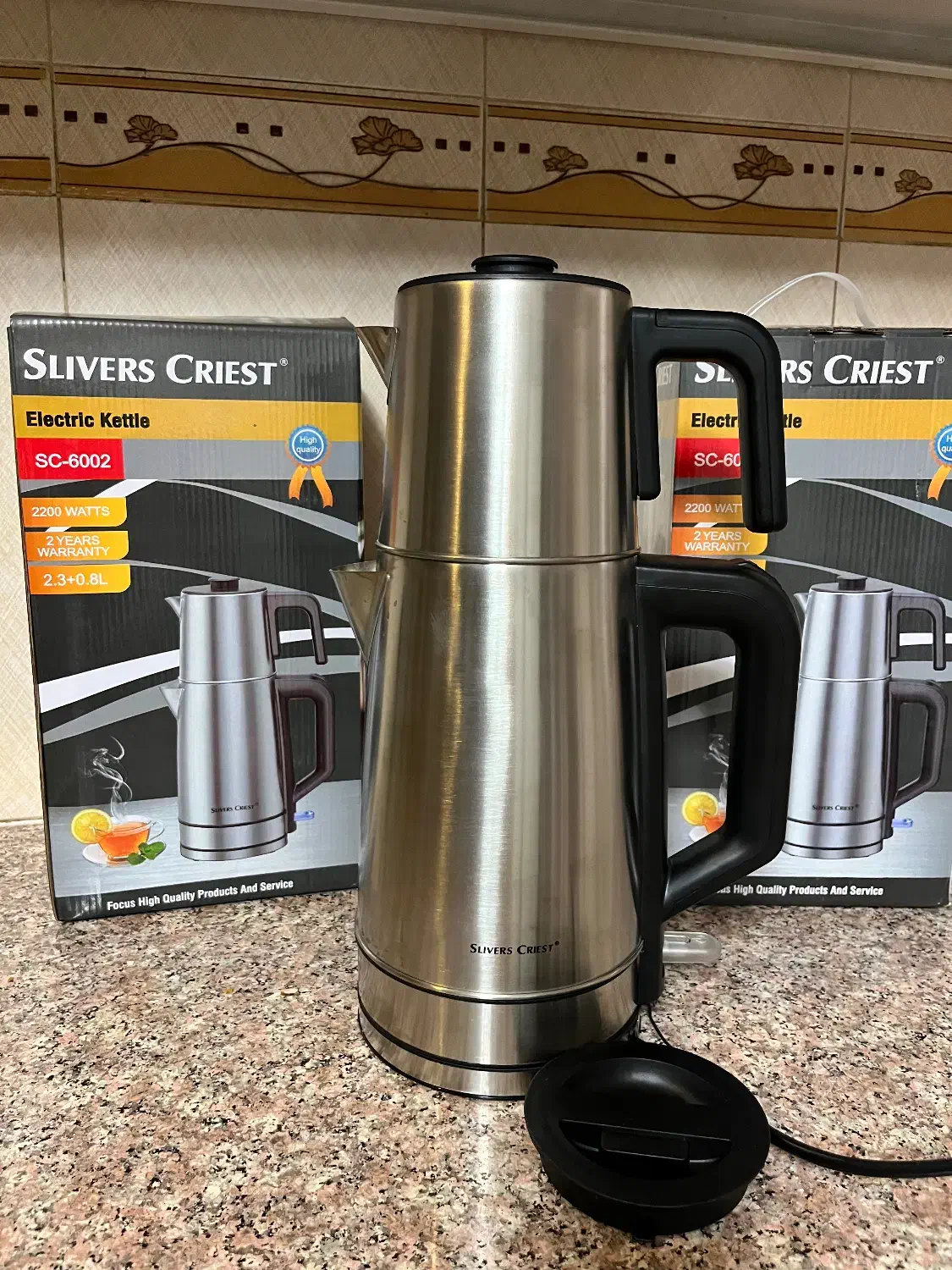 چایی ساز استیل برند سیلورکرست|سماور، چایساز، قهوهساز|قم, شاه سید علی|دیوار