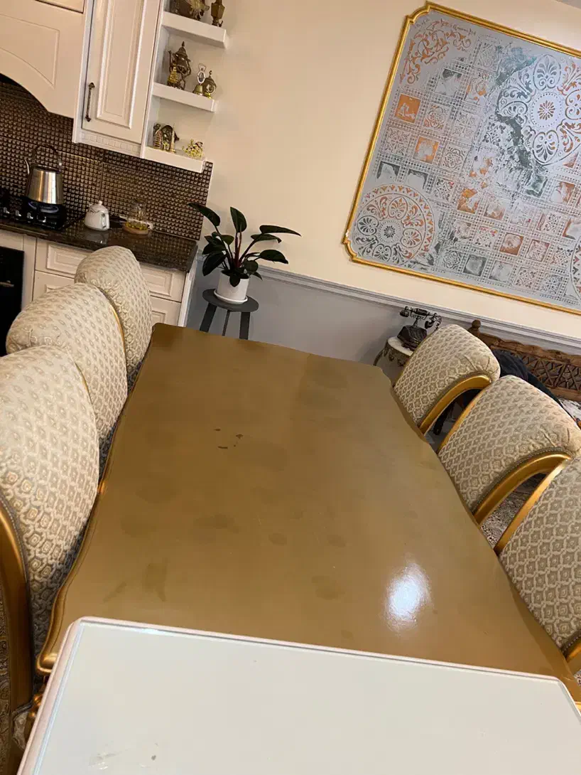 میزنهارخوری ۶ نفره فروش فوری ۱۵|میز و صندلی غذاخوری|مشهد, الهیه|دیوار