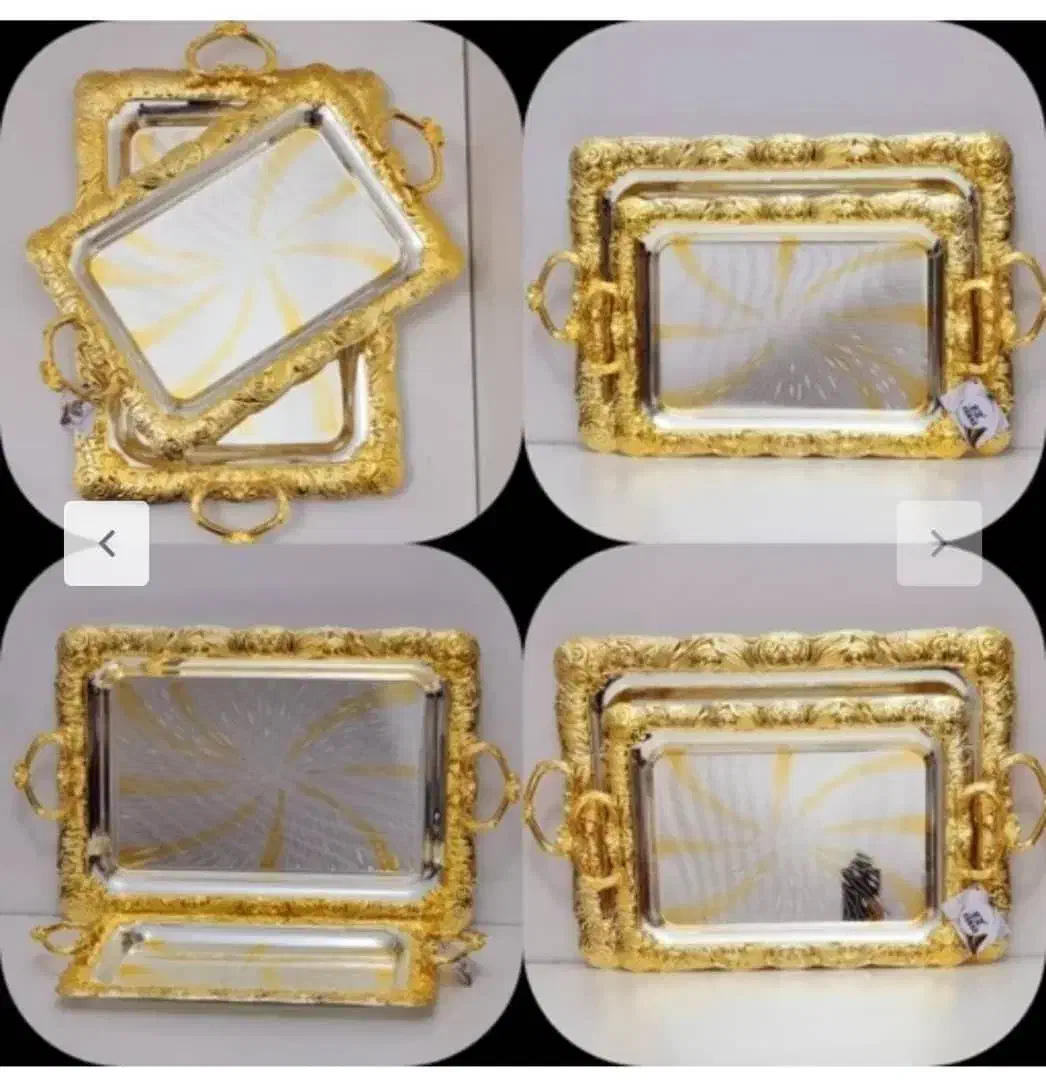 انواع سینی چای خوری موجود توضیحات خوانده شود|ظروف سرو و پذیرایی|دهدشت, |دیوار