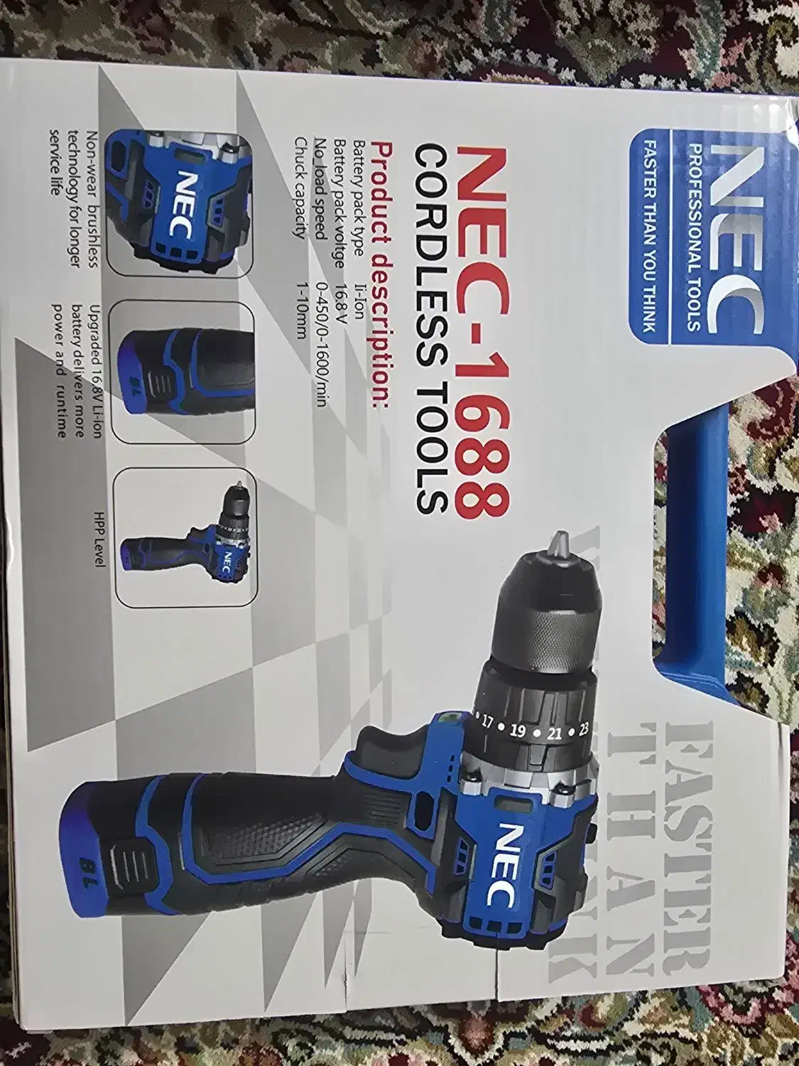 دریل شارژی nec|ابزارآلات|رفسنجان, |دیوار