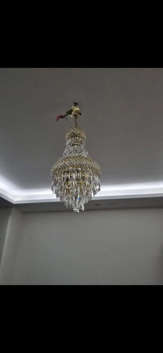 لوستر کریستال|لوستر و چراغ آویز|زنجان, |دیوار