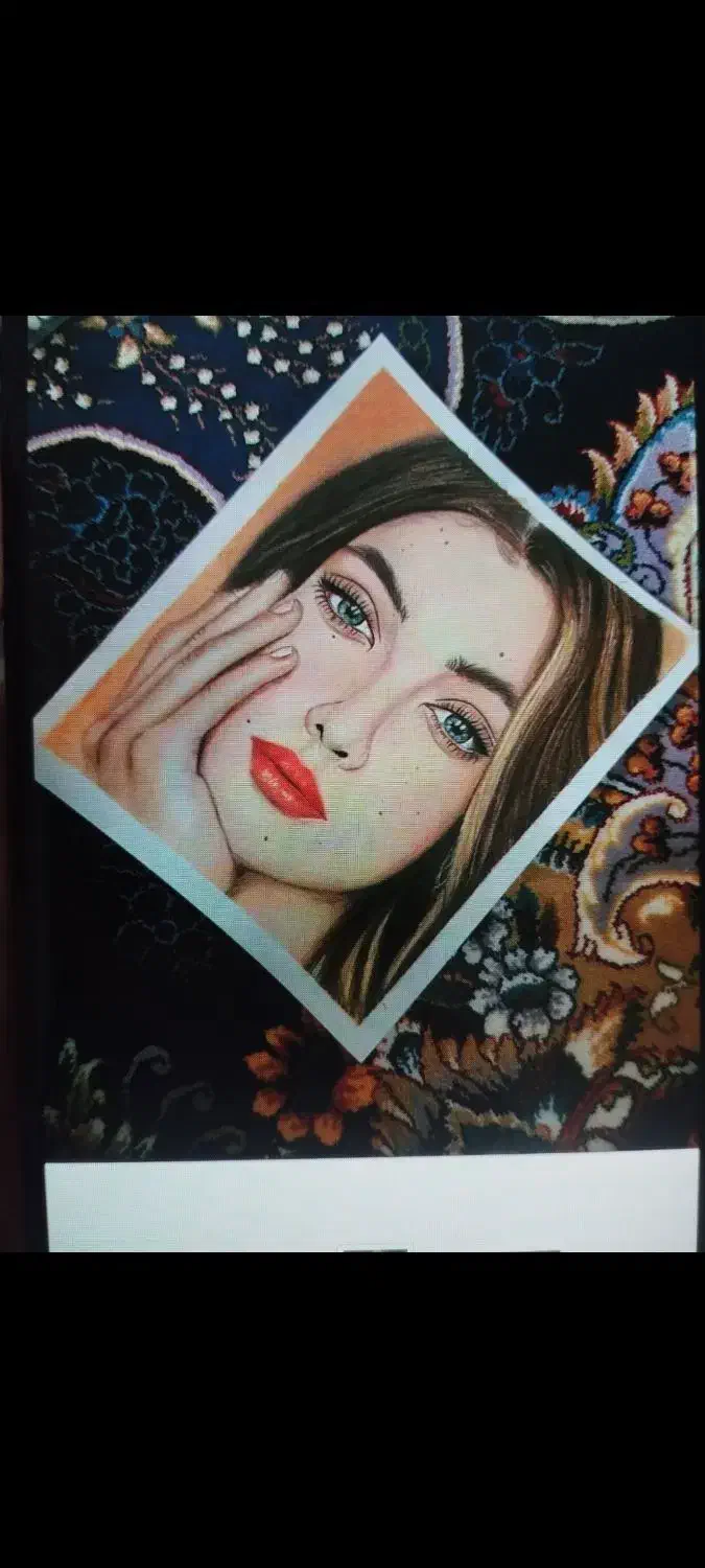 طراحی چهره|تابلو، نقاشی، عکس|قم, چهل درخت|دیوار