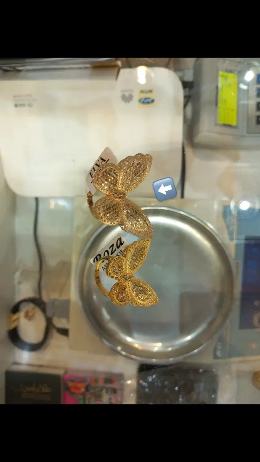 انگشتر پروانه و زنجیر طلا|جواهرات|اردبیل, |دیوار