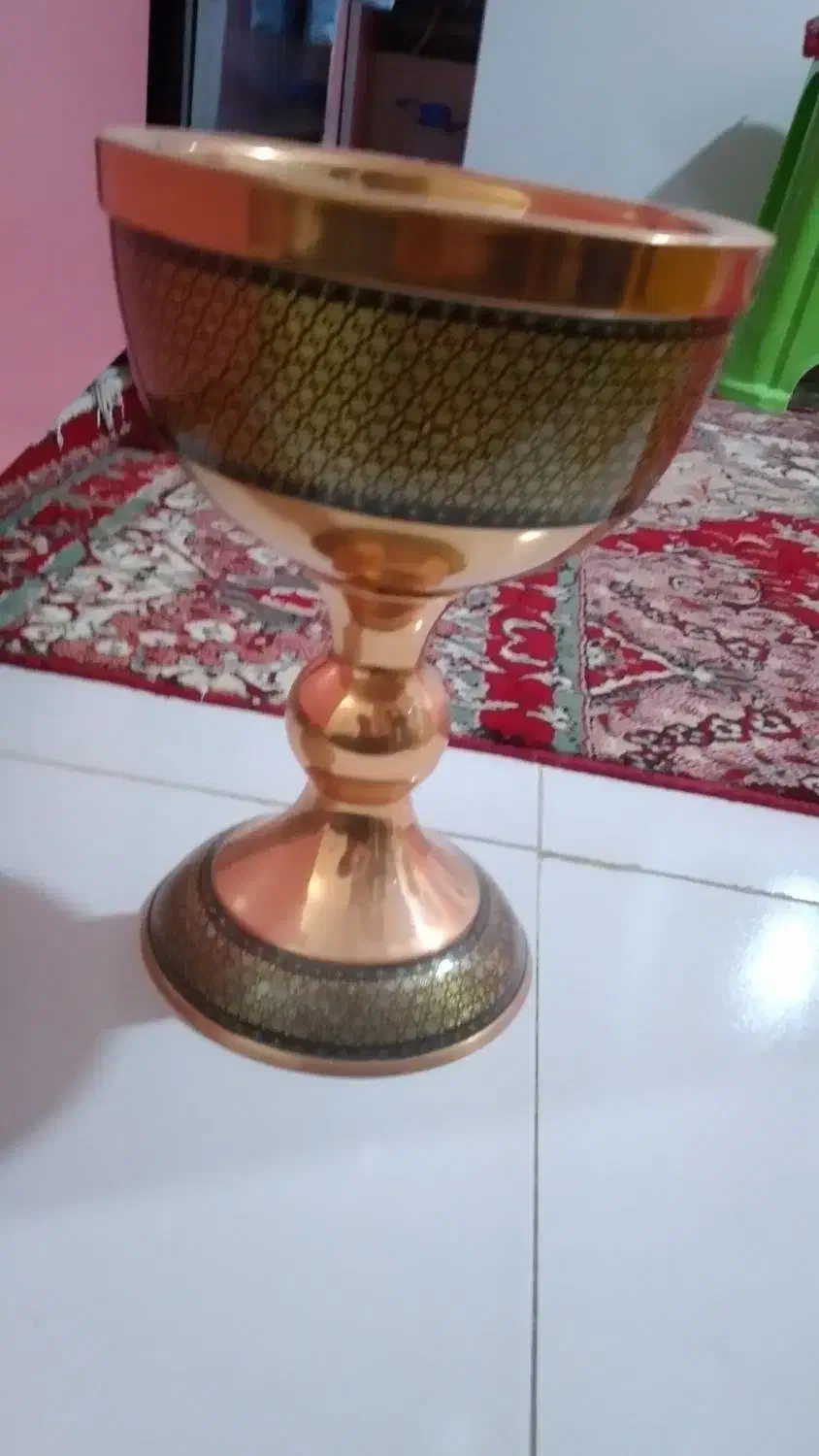 جام تزئینی مسی|صنایع دستی و سایر لوازم تزئینی|سهند, |دیوار