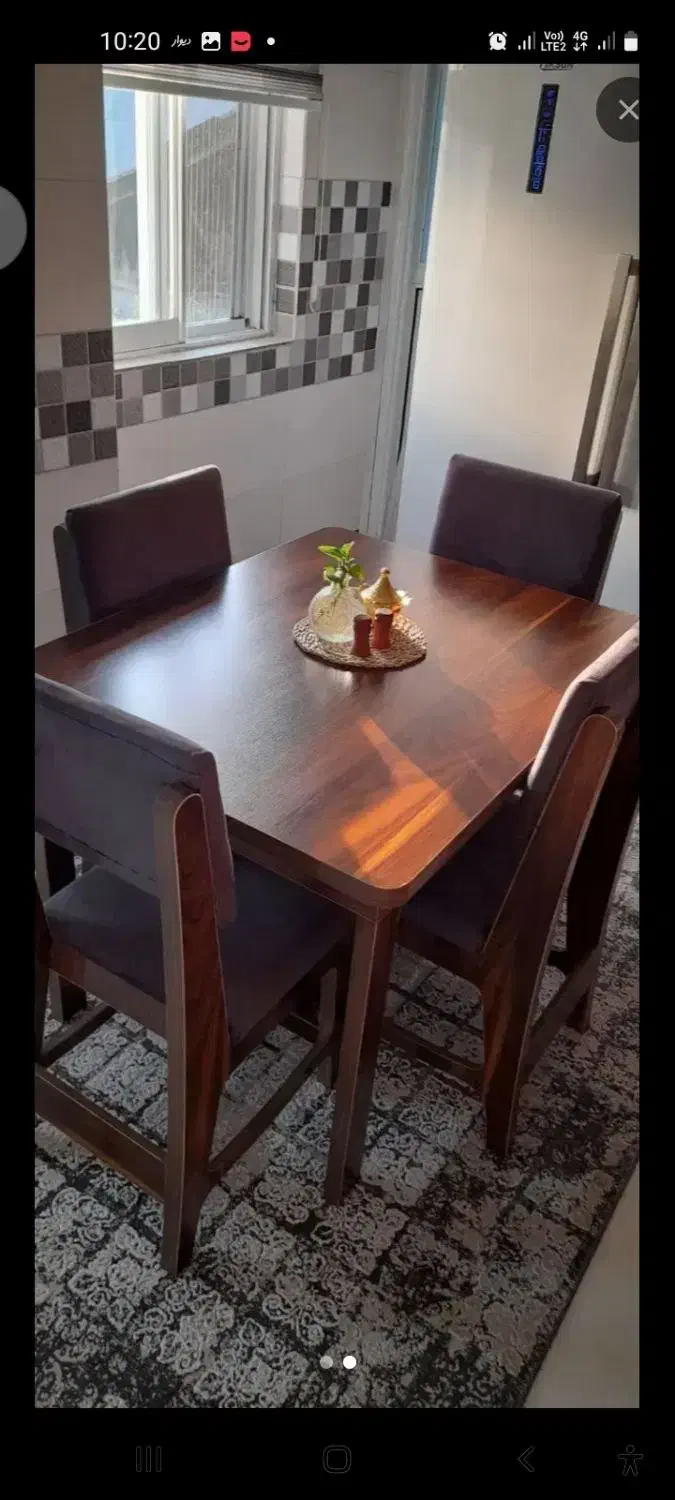 میز ناهارخوری ۴ نفره|میز و صندلی غذاخوری|لنگرود, |دیوار