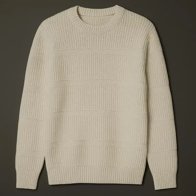 پلیور بافت مردانه یقه گرد مدل arman- سفید|لباس|رشت, پل تالشان|دیوار