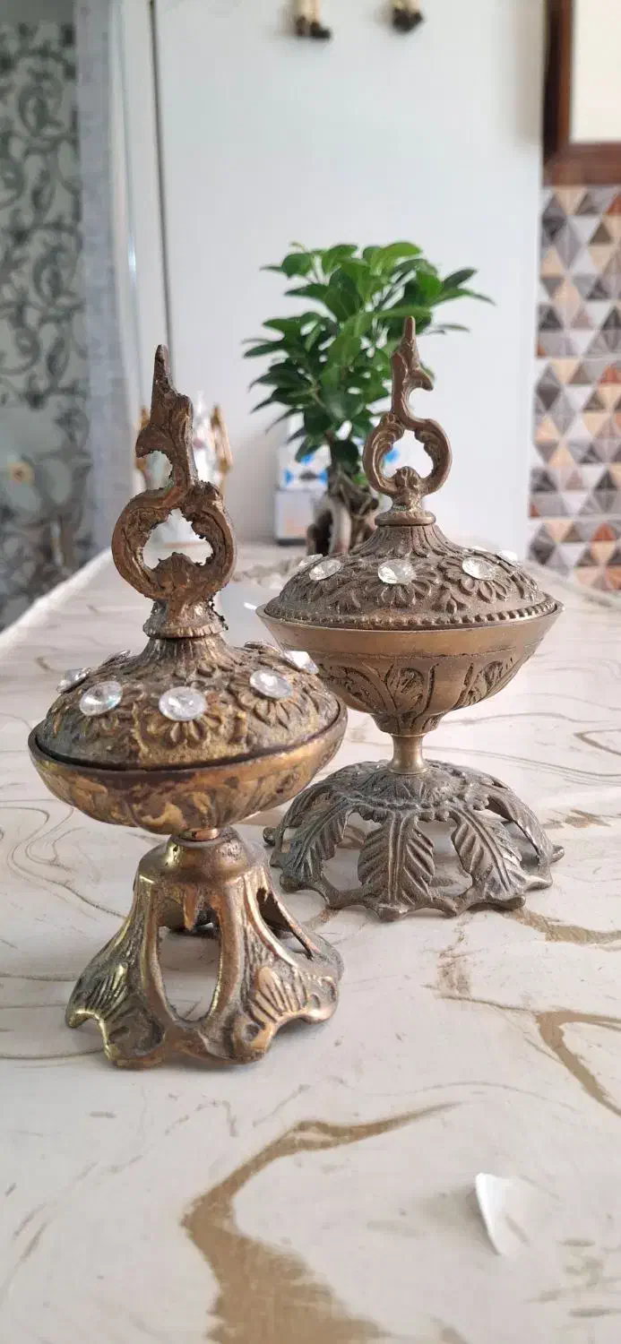 دکوری قندان جنس برنج|صنایع دستی و سایر لوازم تزئینی|تهران, دولاب|دیوار