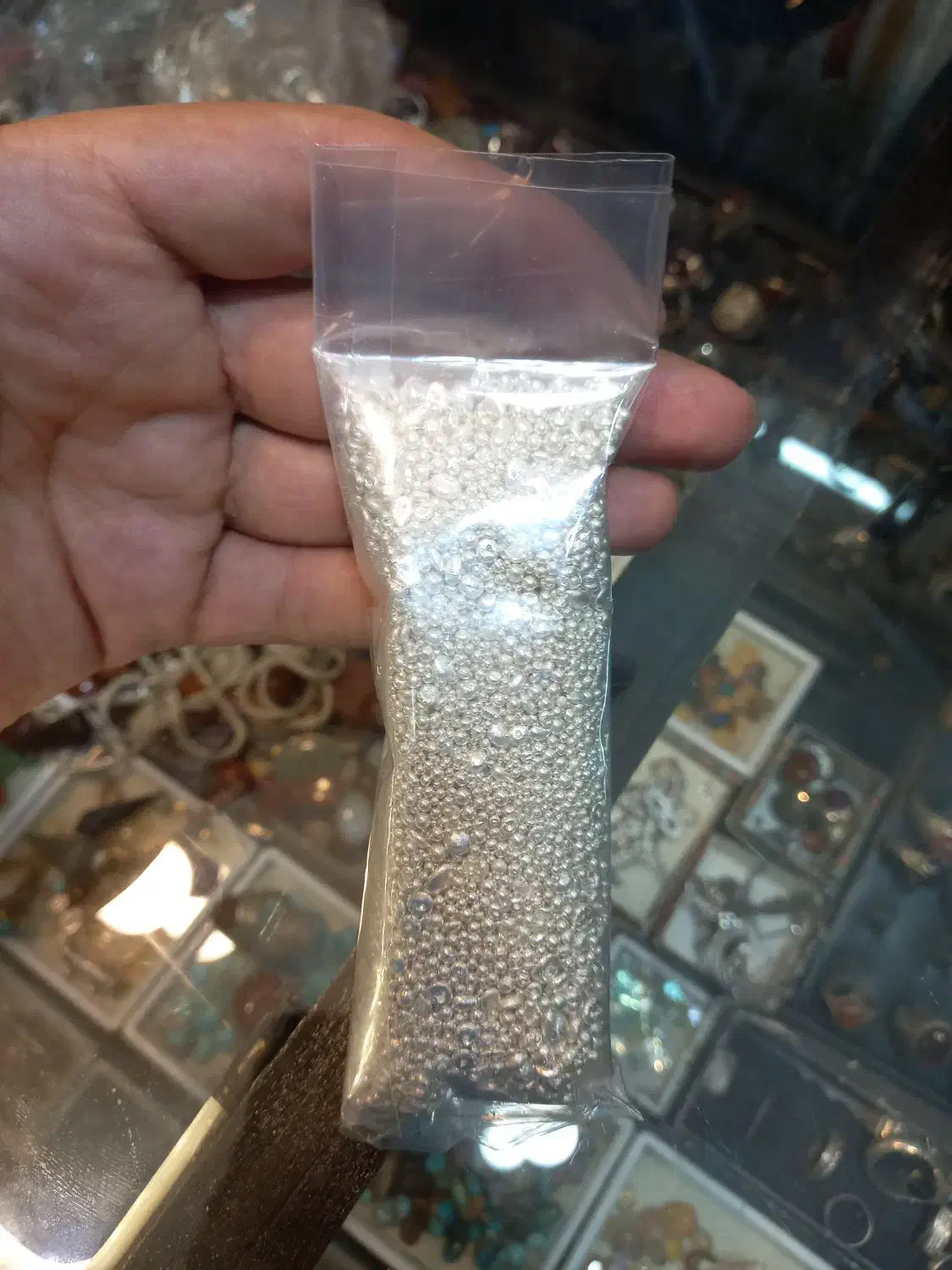 ساچمه نقره شکسته|جواهرات|قم, کلهری|دیوار