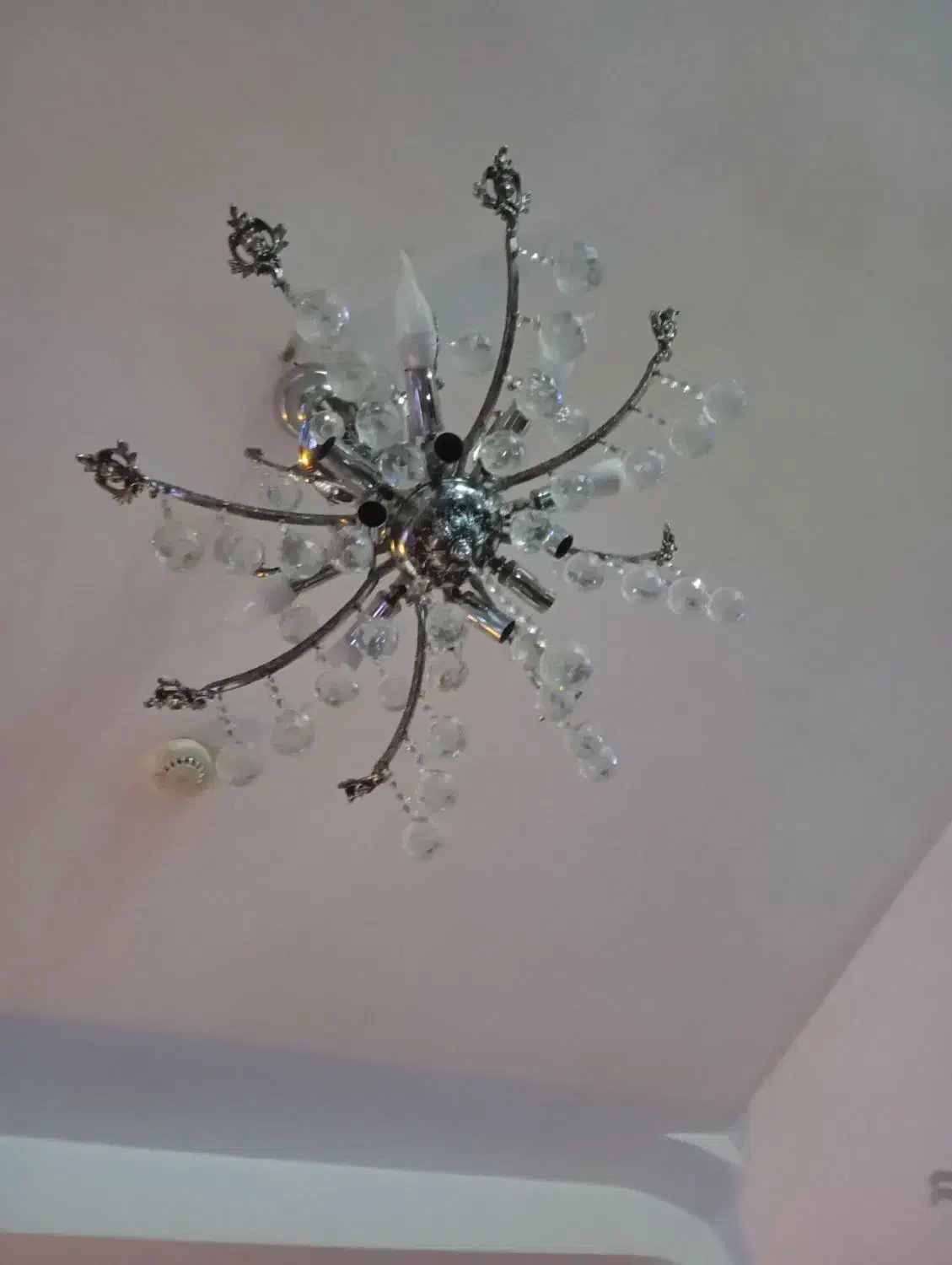 یک لوستر استیل|لوستر و چراغ آویز|سهند, |دیوار