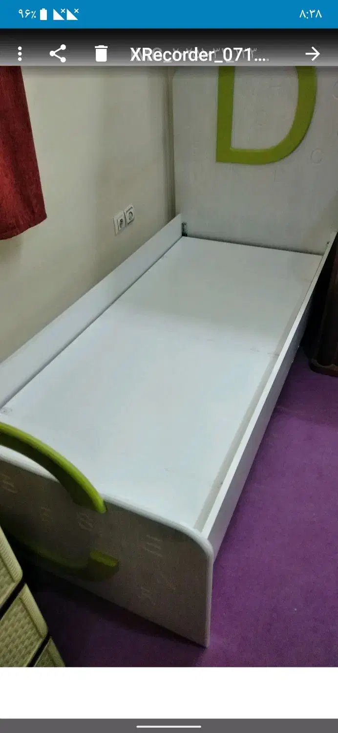 فروش تختخواب نوجوان بهمراه تشک|تخت و سرویس خواب|شیراز, میدان قائم|دیوار