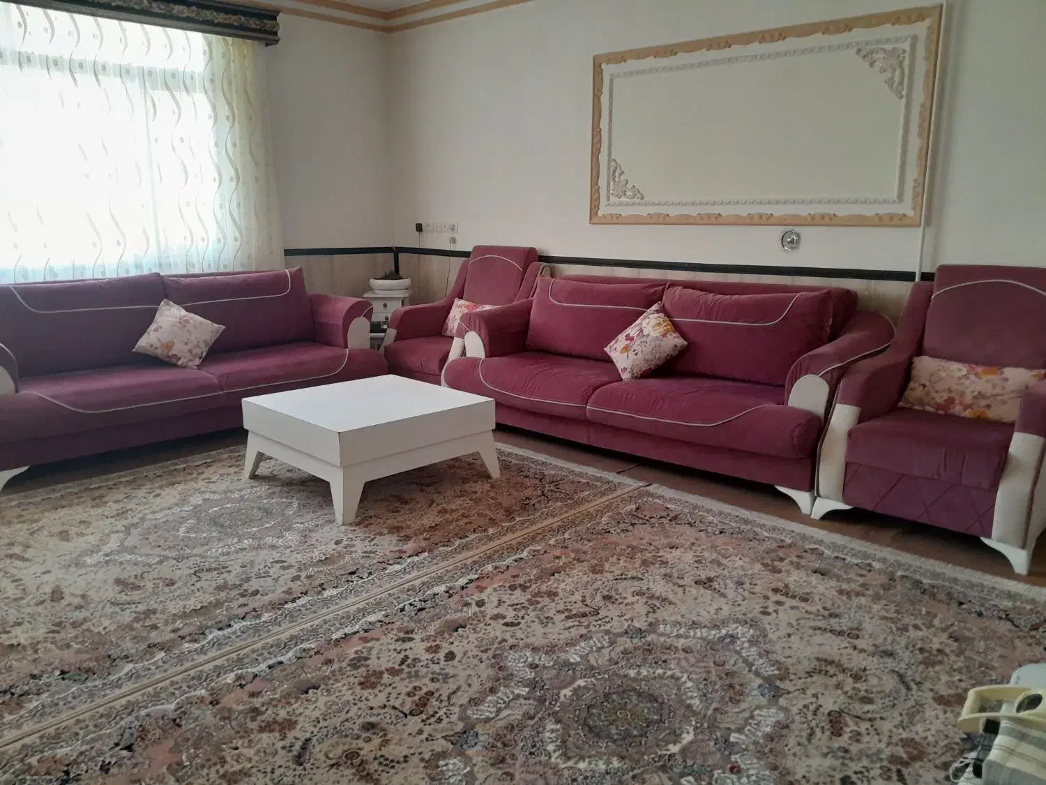 مبل ده نفره تختخواب‌شو|مبلمان خانگی و میز عسلی|سقز, |دیوار