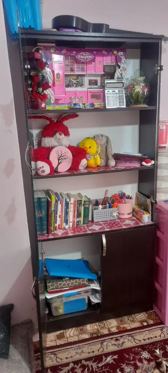 کنابخانه|کتابخانه، شلف، قفسه‌های دیواری|بروجرد, |دیوار