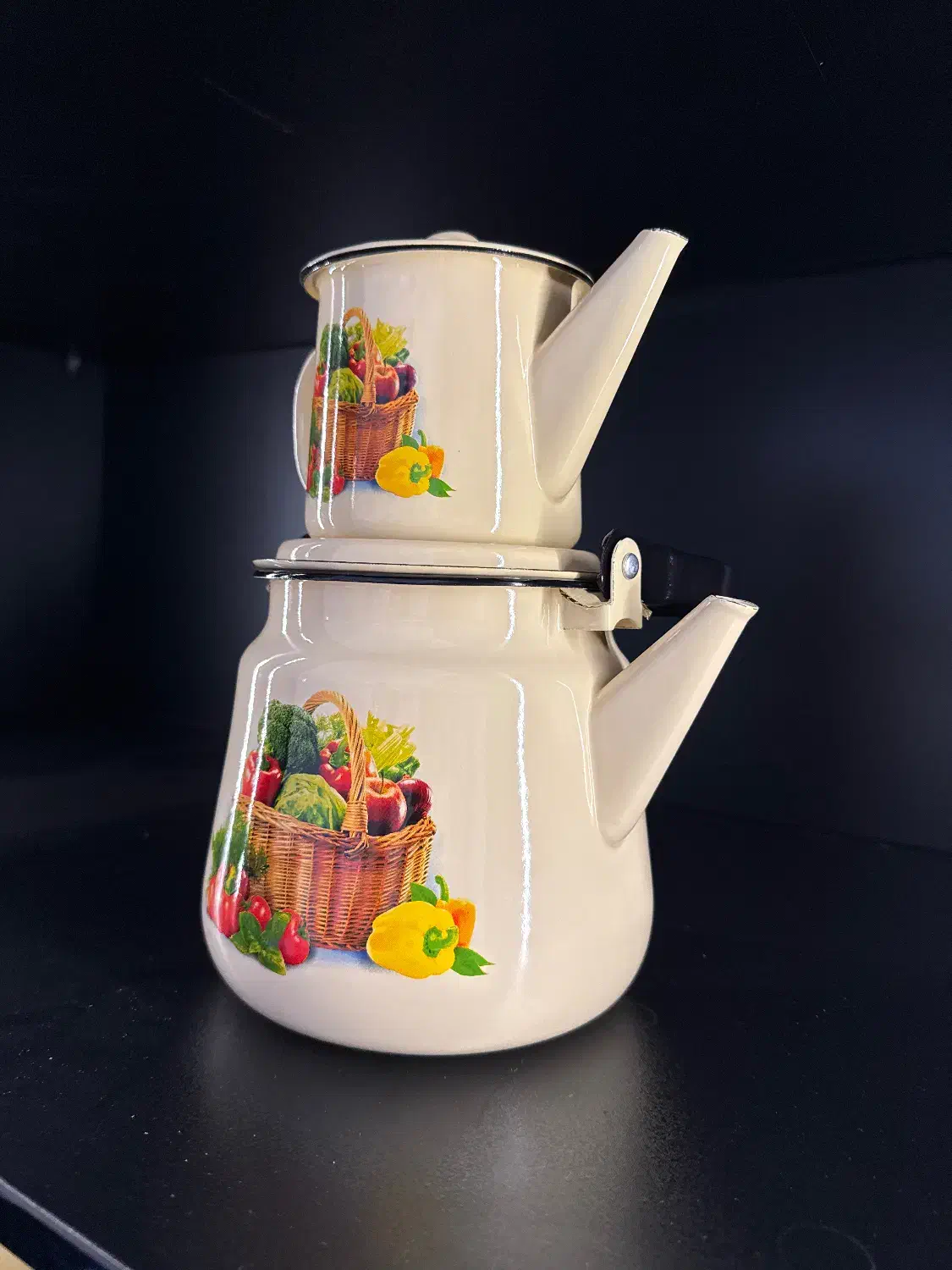 قوری کتری۳/۵ لیتری لعاب روس|قوری، کتری، قهوهساز دستی|هشتگرد, شهرک ولیعصر (مصلی)|دیوار