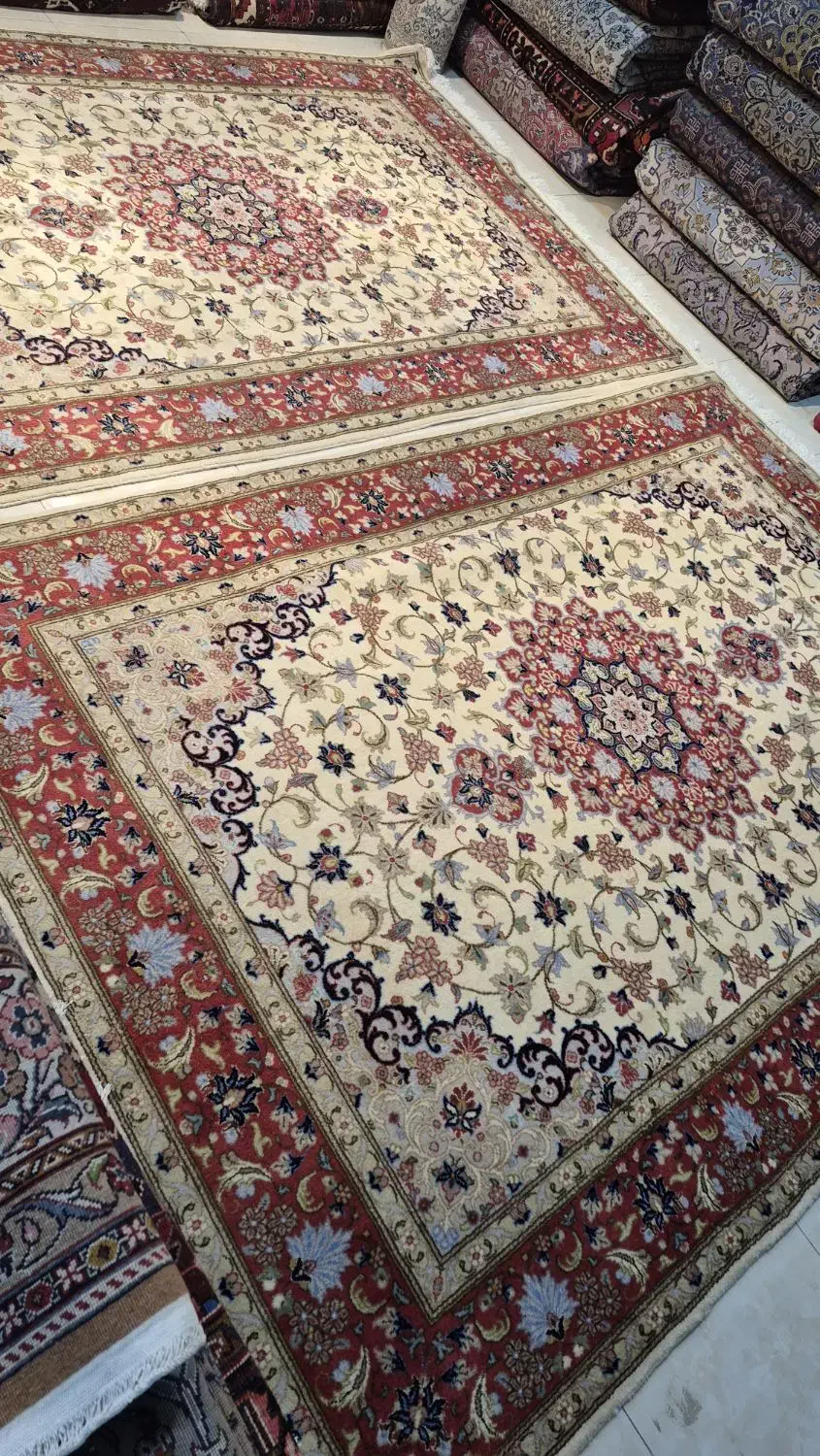 یک جفت فرش۶ متری دستباف اردکان حاشیه پیازی|فرش|کرج, برغان|دیوار