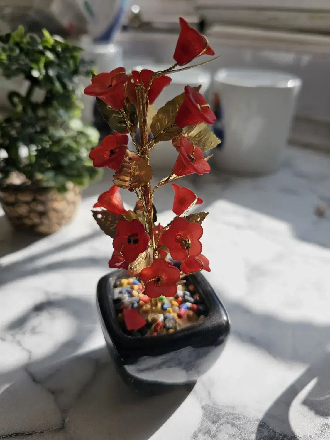 گلدان های کوچک و ماگ|گل مصنوعی|اراک, |دیوار