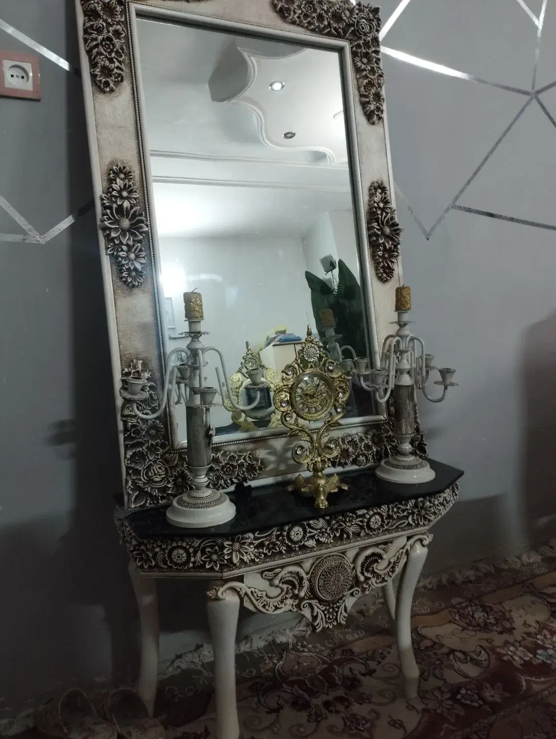 آینه و شمعدان آینه شمعدان|صنایع دستی و سایر لوازم تزئینی|زاهدان, |دیوار