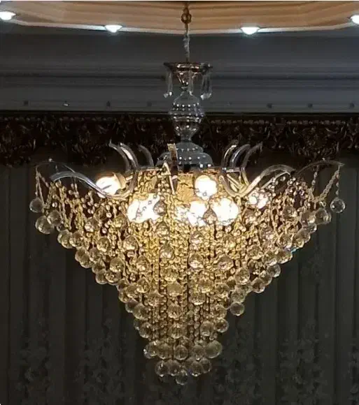 لوستر کریستال|لوستر و چراغ آویز|قم, کلهری|دیوار