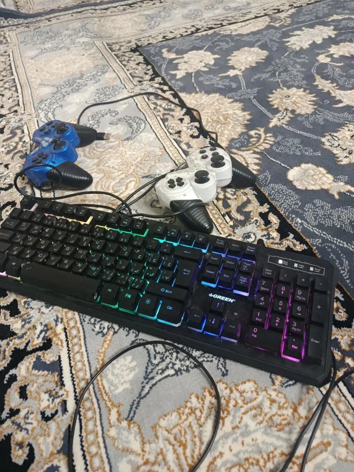 کیبورد rgb دار دسته بازی|قطعات و لوازم جانبی رایانه|قم, نیروگاه|دیوار