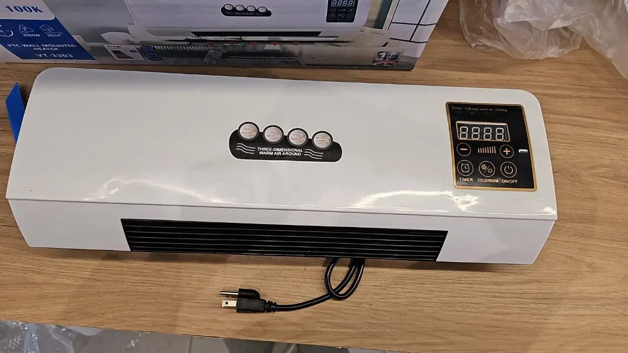 بخاری هیتر دیواری دوکاره سرما و گرما عمده و تک|بخاری، هیتر، شومینه|کرمان, |دیوار