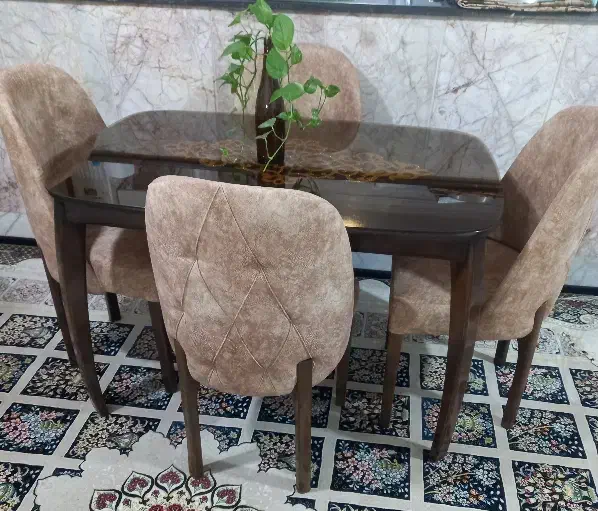 میزناهارخوری ۴نفره|میز و صندلی غذاخوری|مشهد, سرافرازان|دیوار