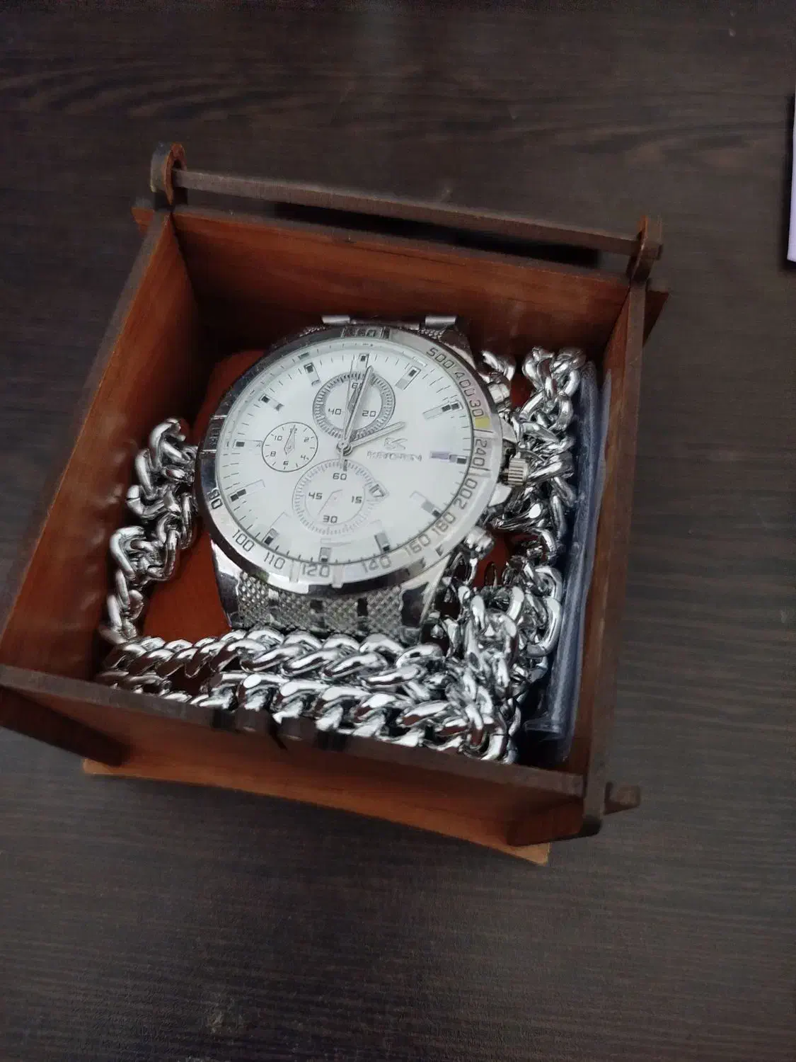 ساعت مجلسی مردانه ست دستبند و زنجیر|ساعت|جیرفت, |دیوار