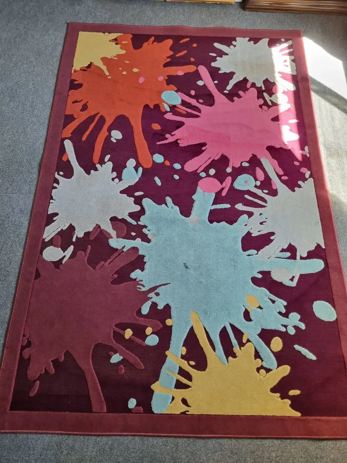 گلیم فرش طرح ابرنگ|گلیم، جاجیم، گبه|کرمان, |دیوار