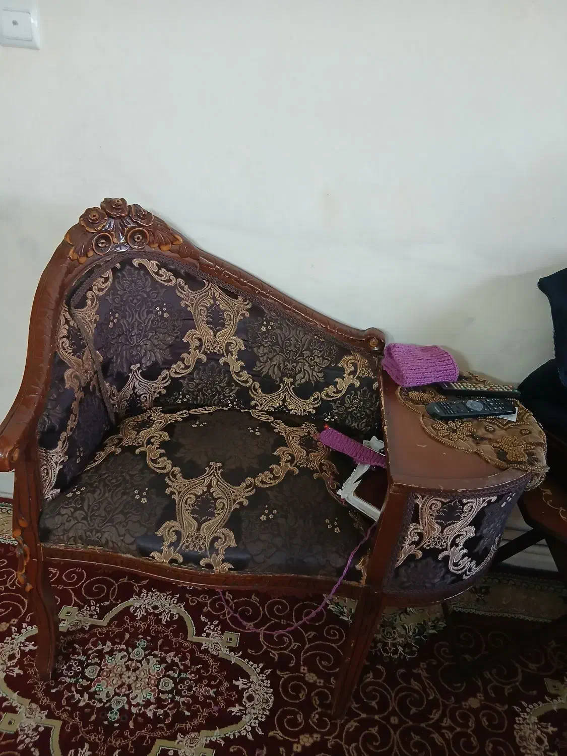 میز تلفن چوب گردو|میز تلفن|فیروزکوه, |دیوار