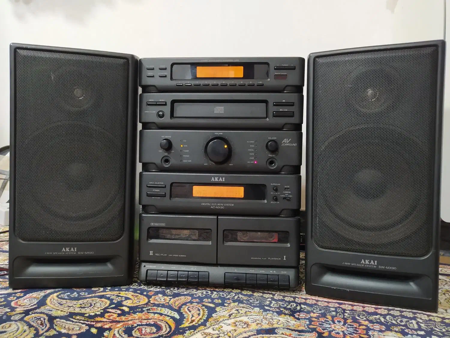 ضبط AKAI قدیمی ژاپن|سیستم صوتی خانگی|سقز, |دیوار