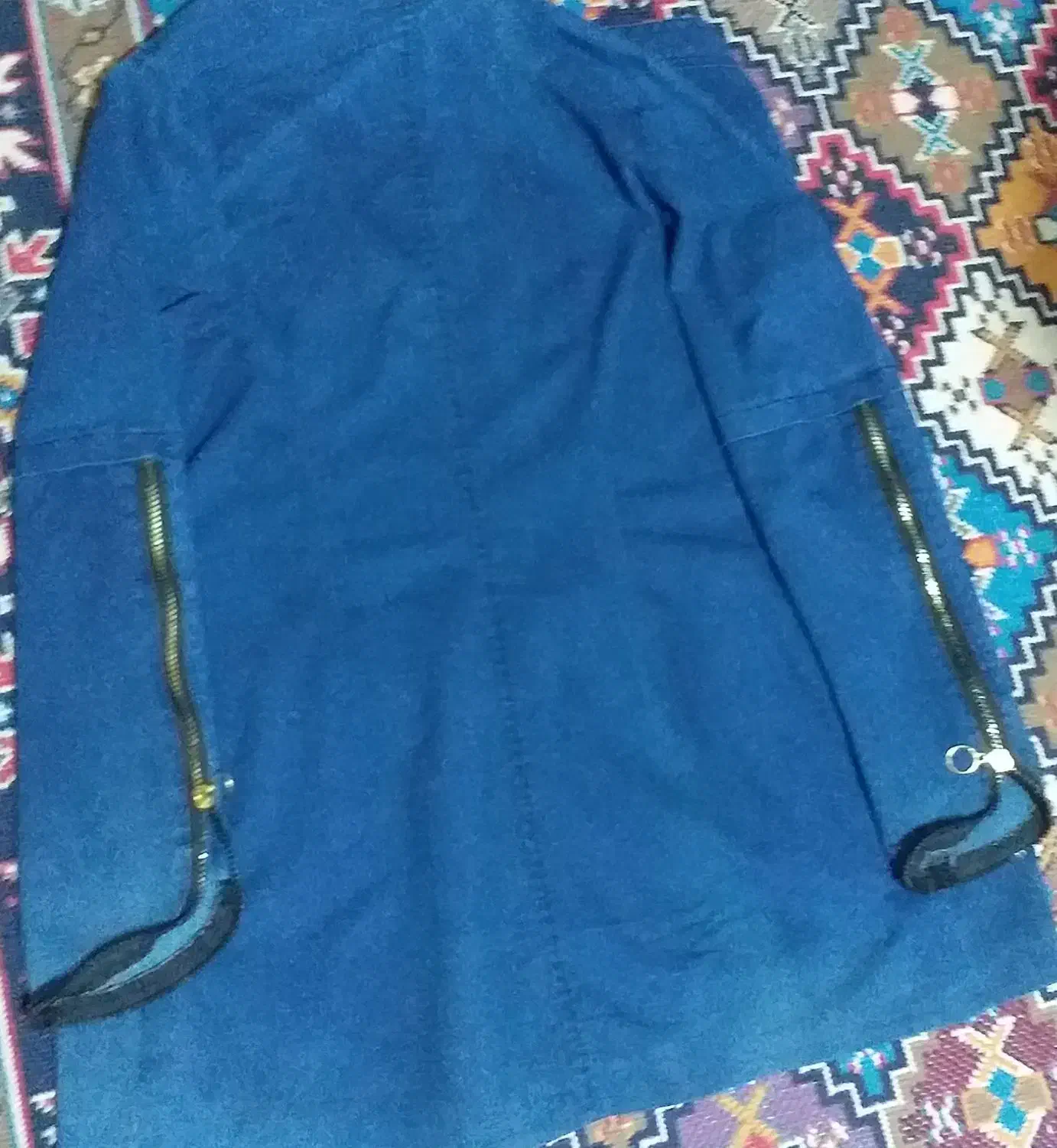 مانتو طرح لی کاغذی ابی کوتاه فروش فوری|لباس|پیر بکران, |دیوار