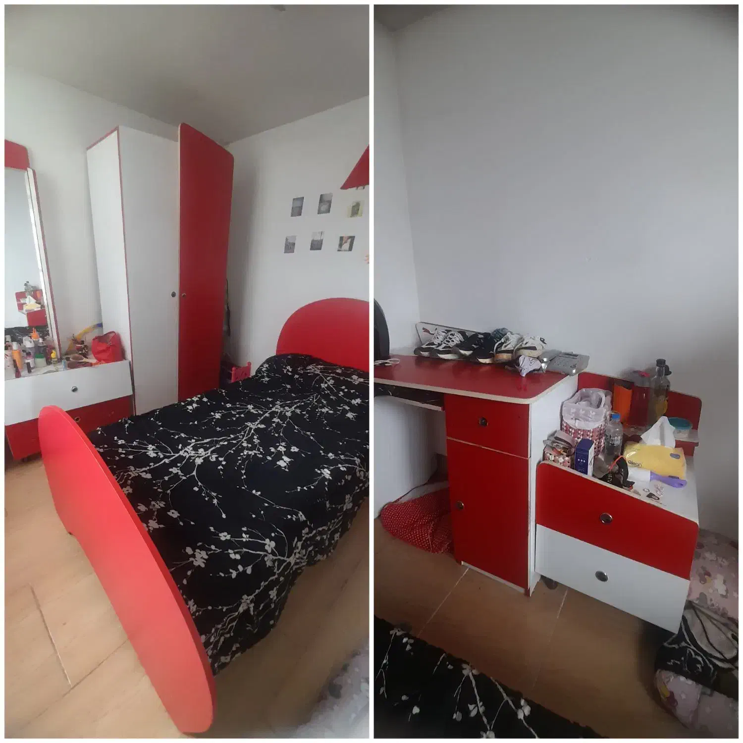 سرویس تخت نوجوان|تخت و سرویس خواب|لاهیجان, بازکیاگوراب|دیوار