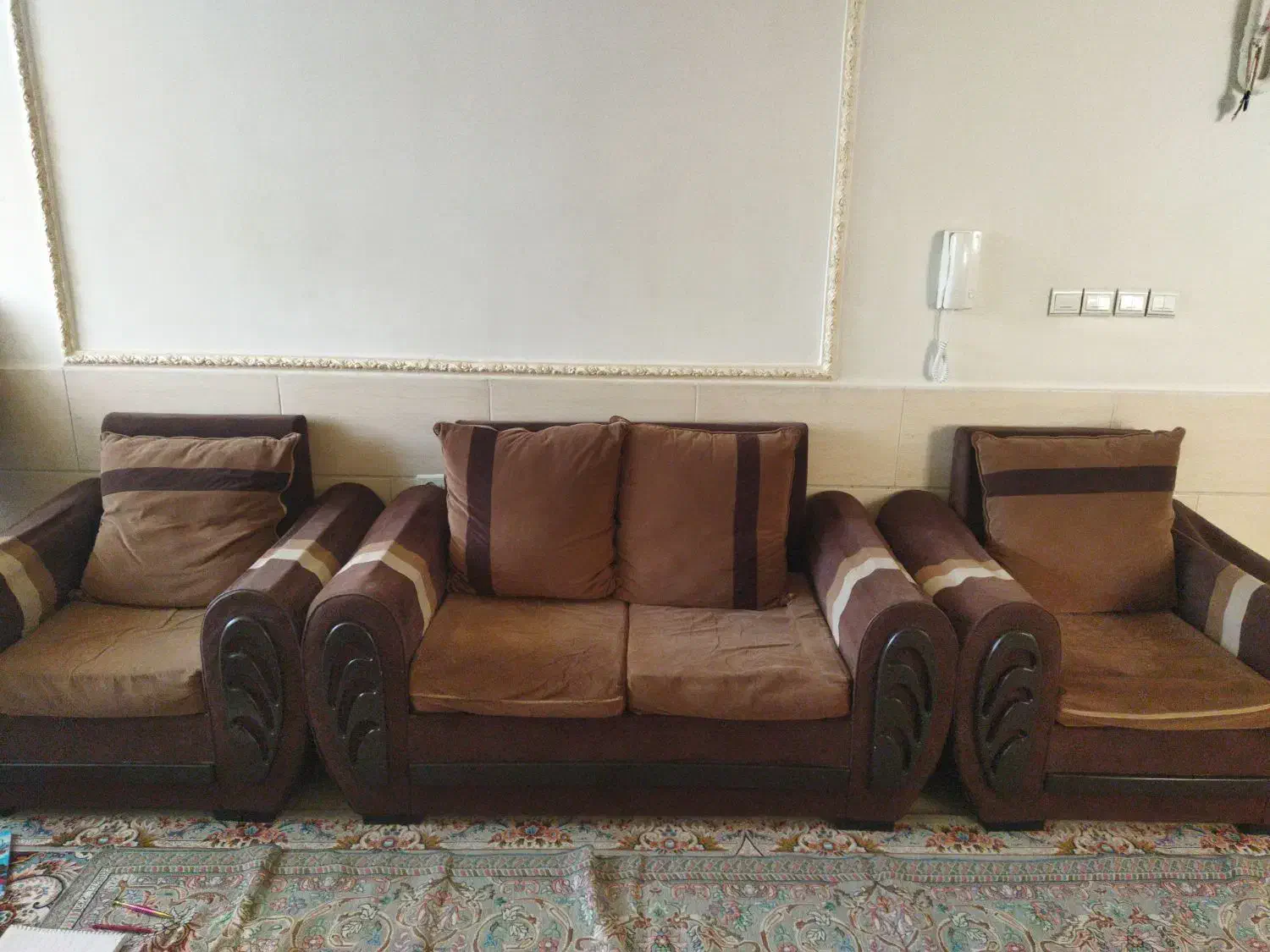 مبل 7نفره راحتی|مبلمان خانگی و میز عسلی|خوانسار, |دیوار