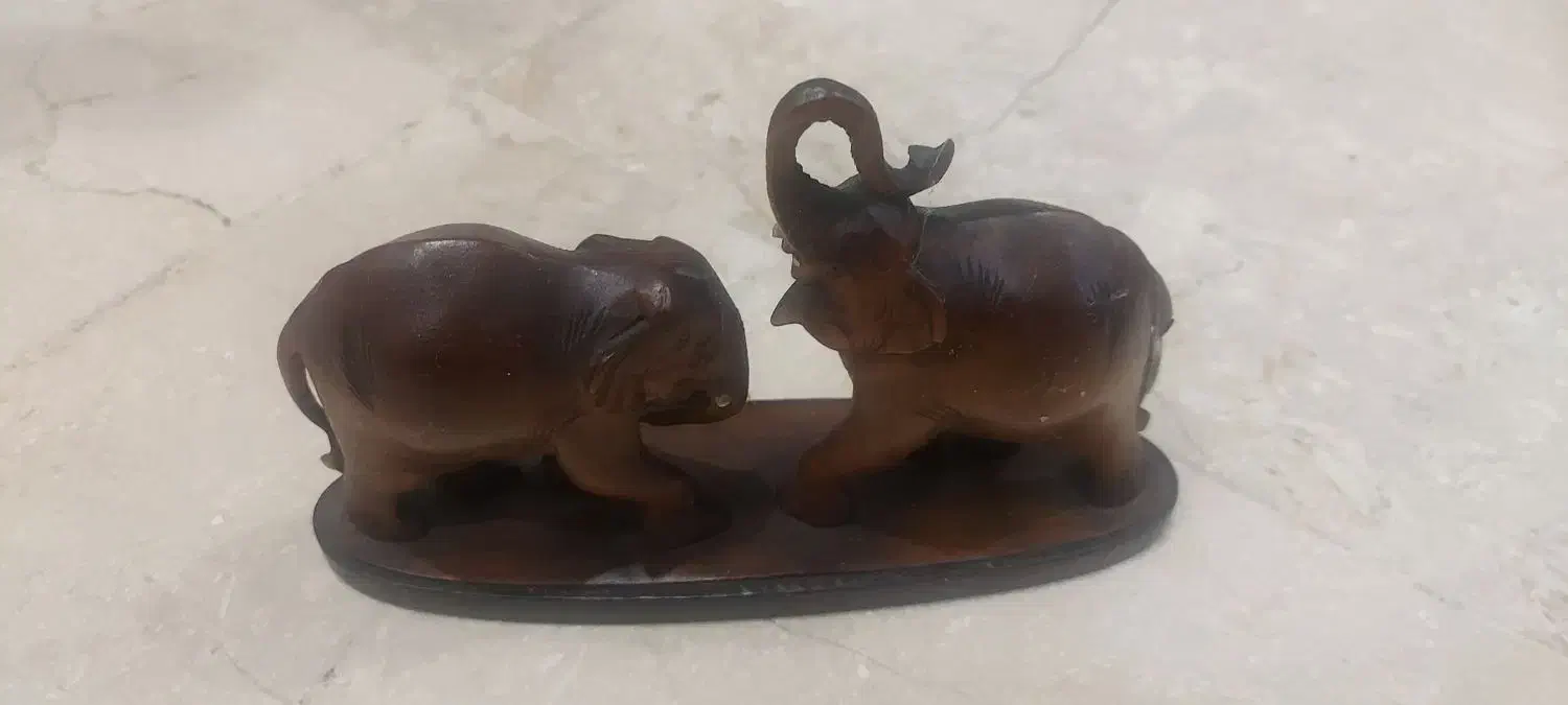 مجسمه چوبی فیل تایلندی|کلکسیون اشیاء عتیقه|تهران, دروس|دیوار