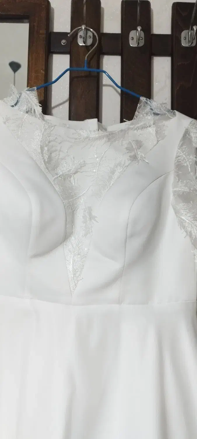 لباس عقد و یا عروسی ساتن نو سایز ۳۸ و ۴۰|لباس|رشت, جهاد|دیوار