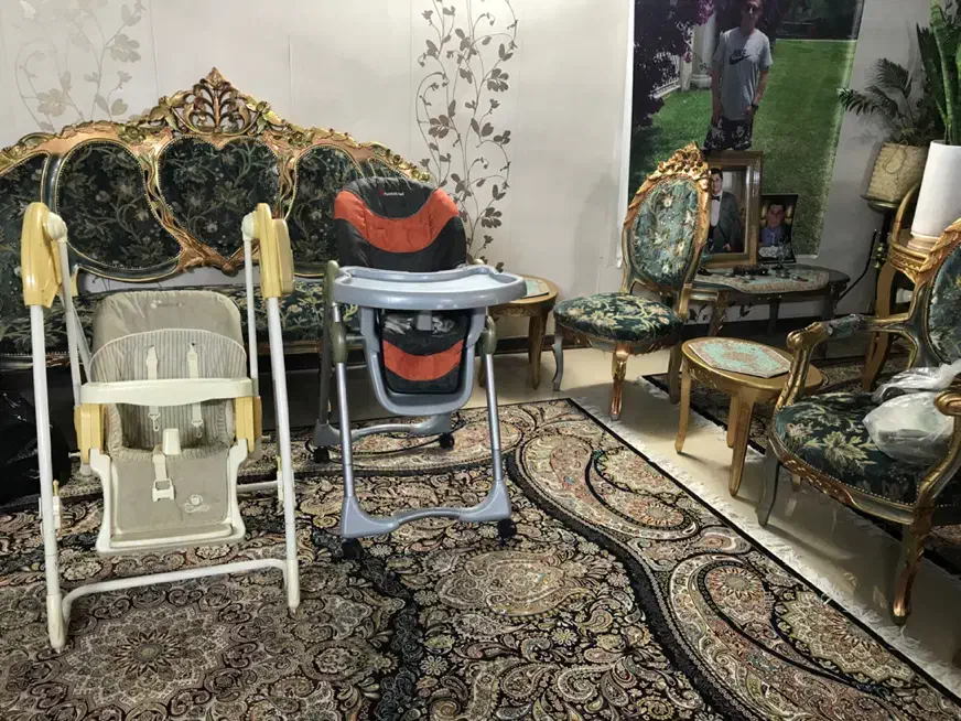 تاب برقی موزیکال و صندلی غذا mamalove|اسباب و اثاث بچه|شیراز, حافظیه|دیوار