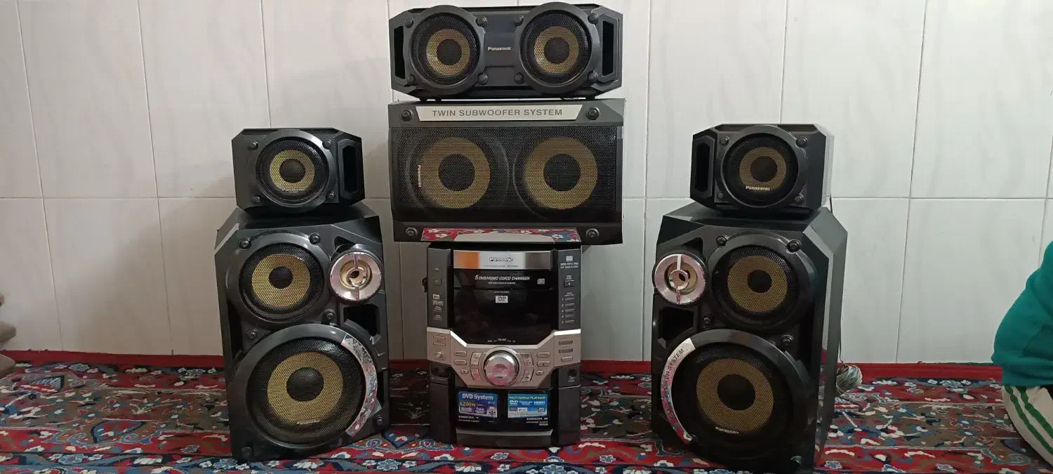 دستگاه سی دی و کاست پاناسونیک|سیستم صوتی خانگی|جوکار, |دیوار