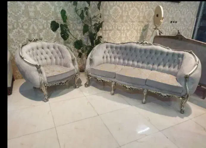 مبل زمرد و کویین فرانسوی|مبلمان خانگی و میز عسلی|قم, قلعه کامکار|دیوار