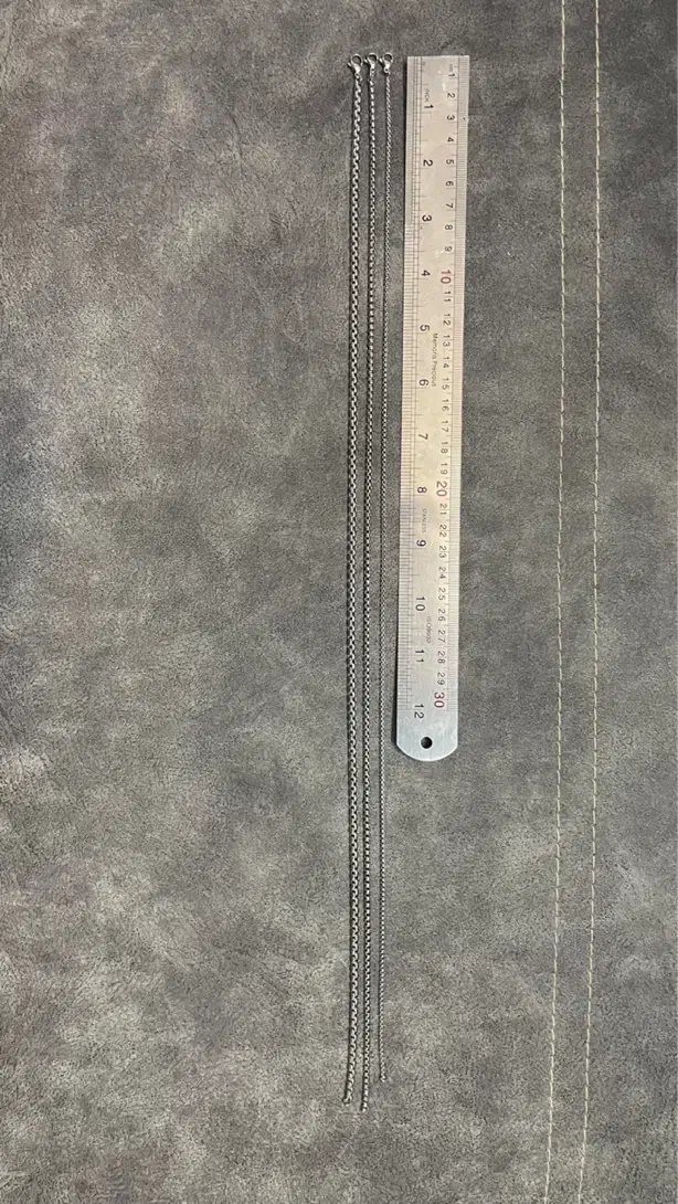 ۳ عدد زنجیر زیبای بافت ونیزی مشابه نقره|بدلیجات|مشهد, وکیلآباد|دیوار