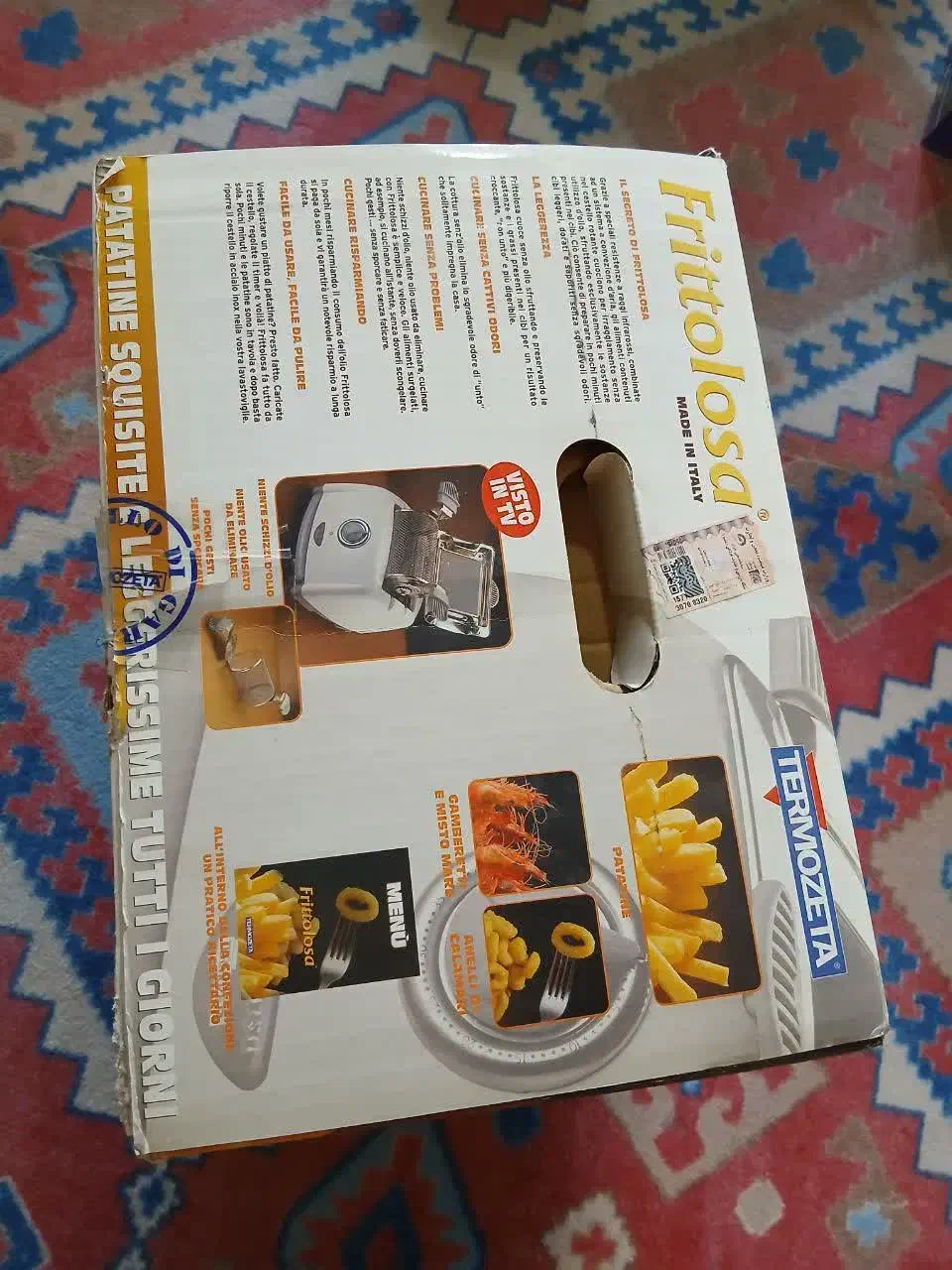 سرخ کن بدون روغن ترموزتا مدل Frittolosa اصل ایتالی|اجاق گاز و لوازم برقی پختوپز|نسیمشهر, |دیوار