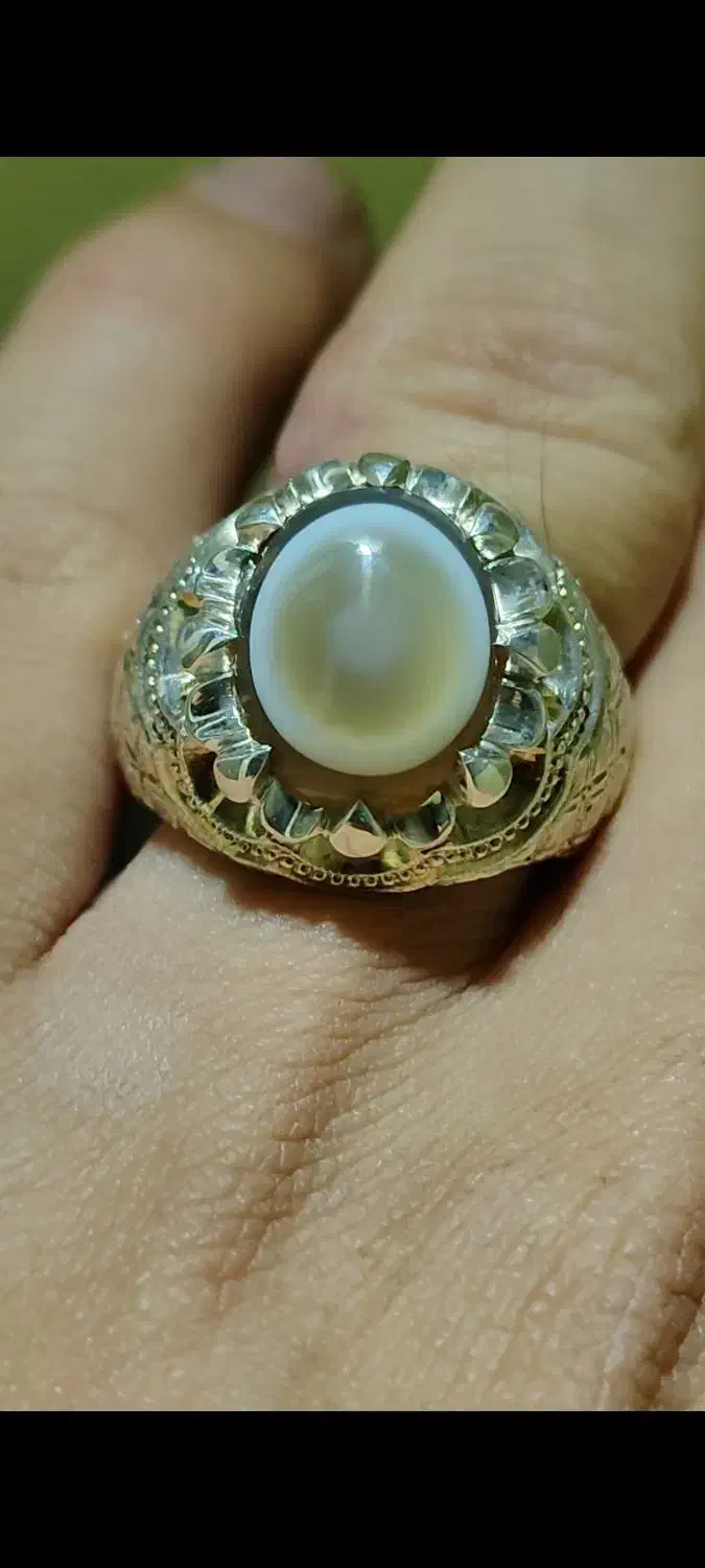 انگشتر فدیوم آصف ساواس باباقوری عقیق زرد فیروزه|جواهرات|ری, شهرری|دیوار