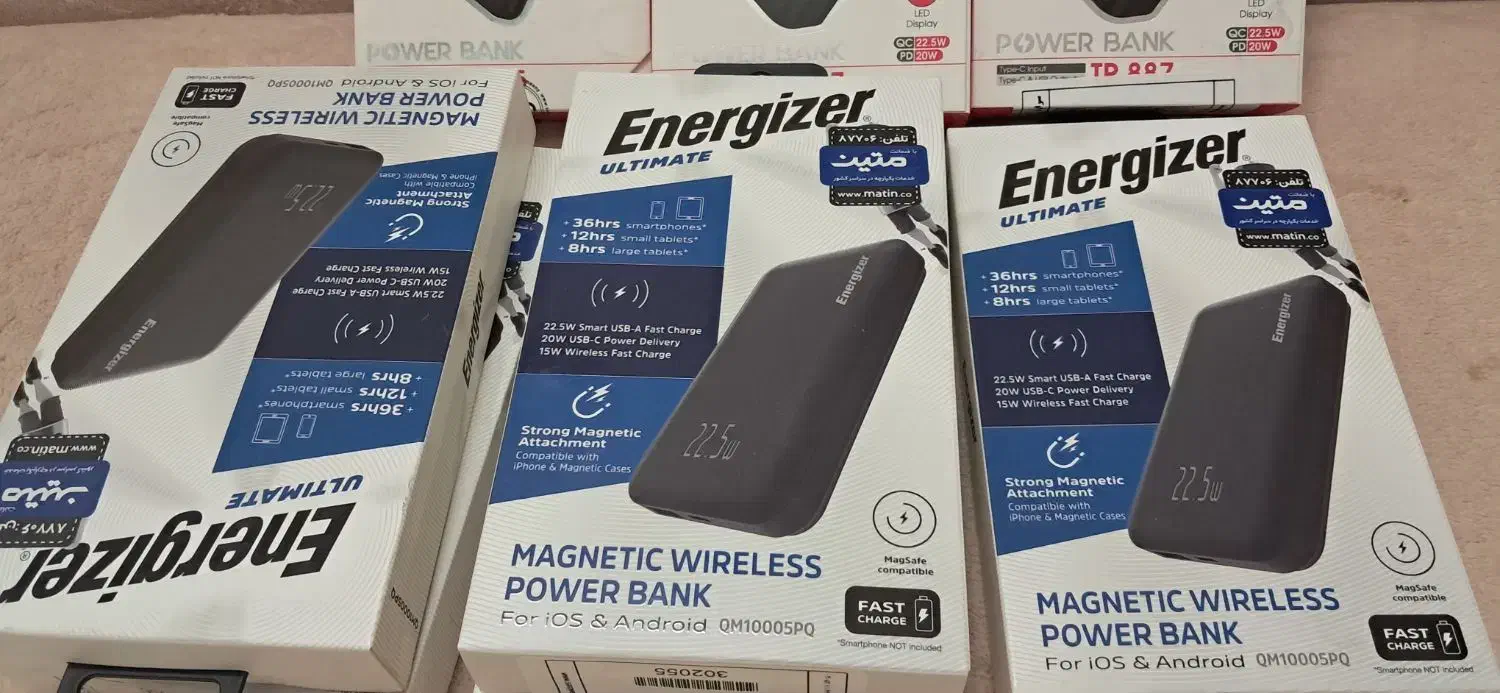 پاور بانک  برند Tsco و Energizer|لوازم جانبی موبایل و تبلت|قم, هفت تیر|دیوار