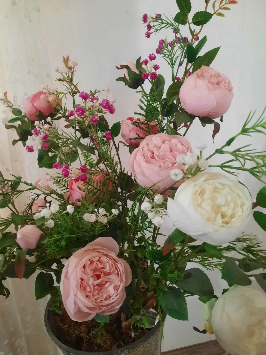 گل مصنوعی و گلدان|گل مصنوعی|جویبار, |دیوار