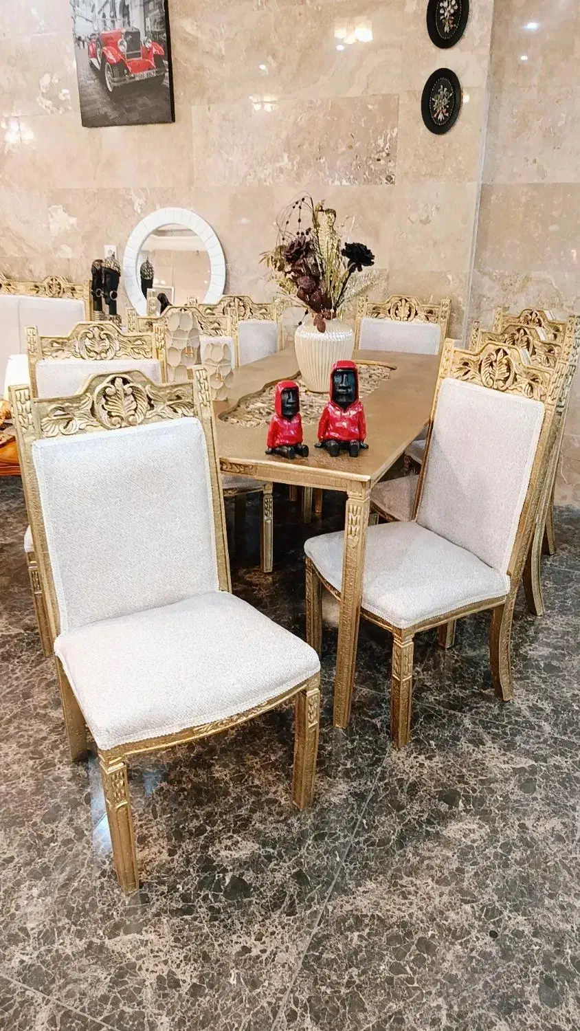 دو سرویس ناهارخوری 8 نفره تمام چوب راش|میز و صندلی غذاخوری|تهران, جوادیه تهرانپارس|دیوار